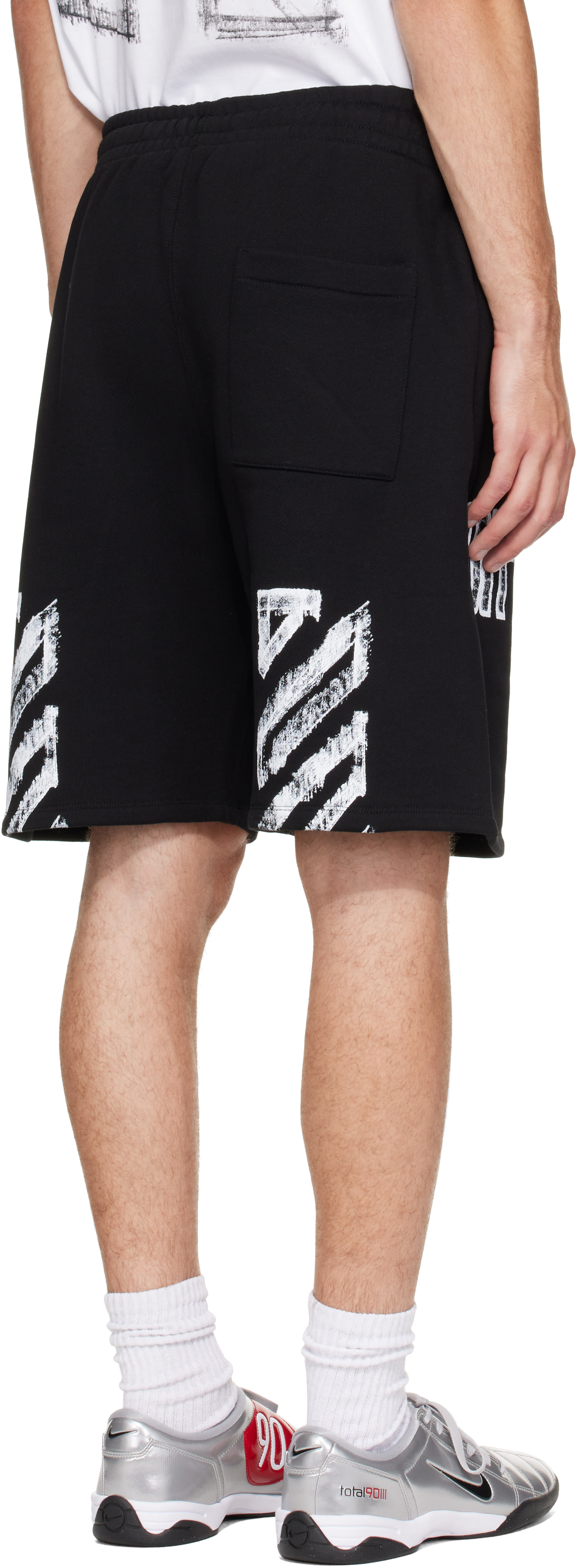 Off-White - ブラック Motion Arrow Skate スウェットショートパンツ
