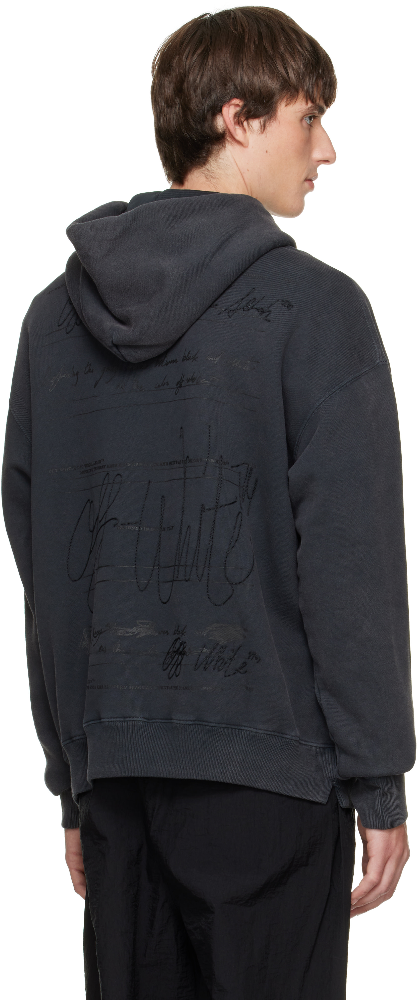 Off-White - Black Stroke Skate Hoodie