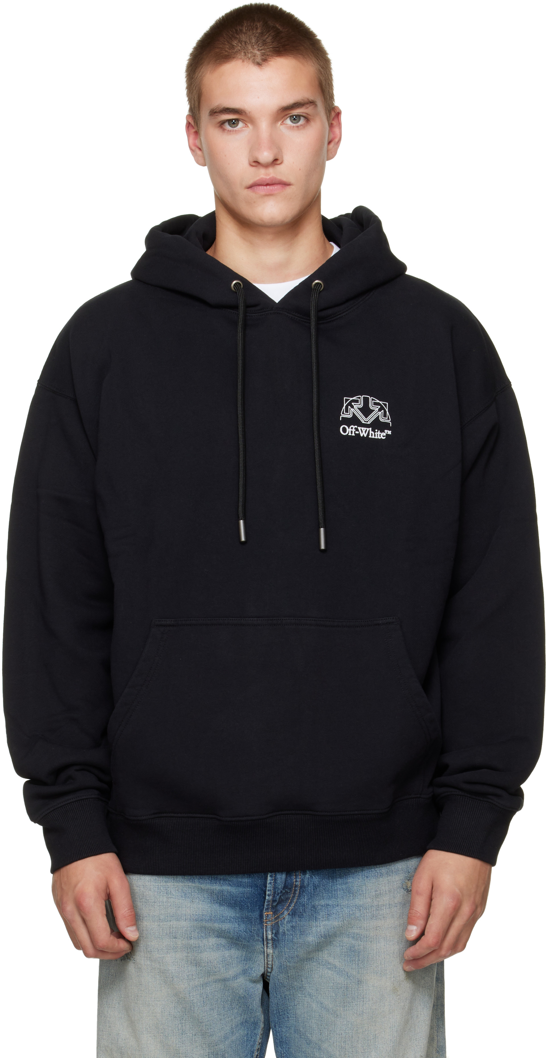 Off-White - Pull à capuche de planchiste Offline Half Arrow noir