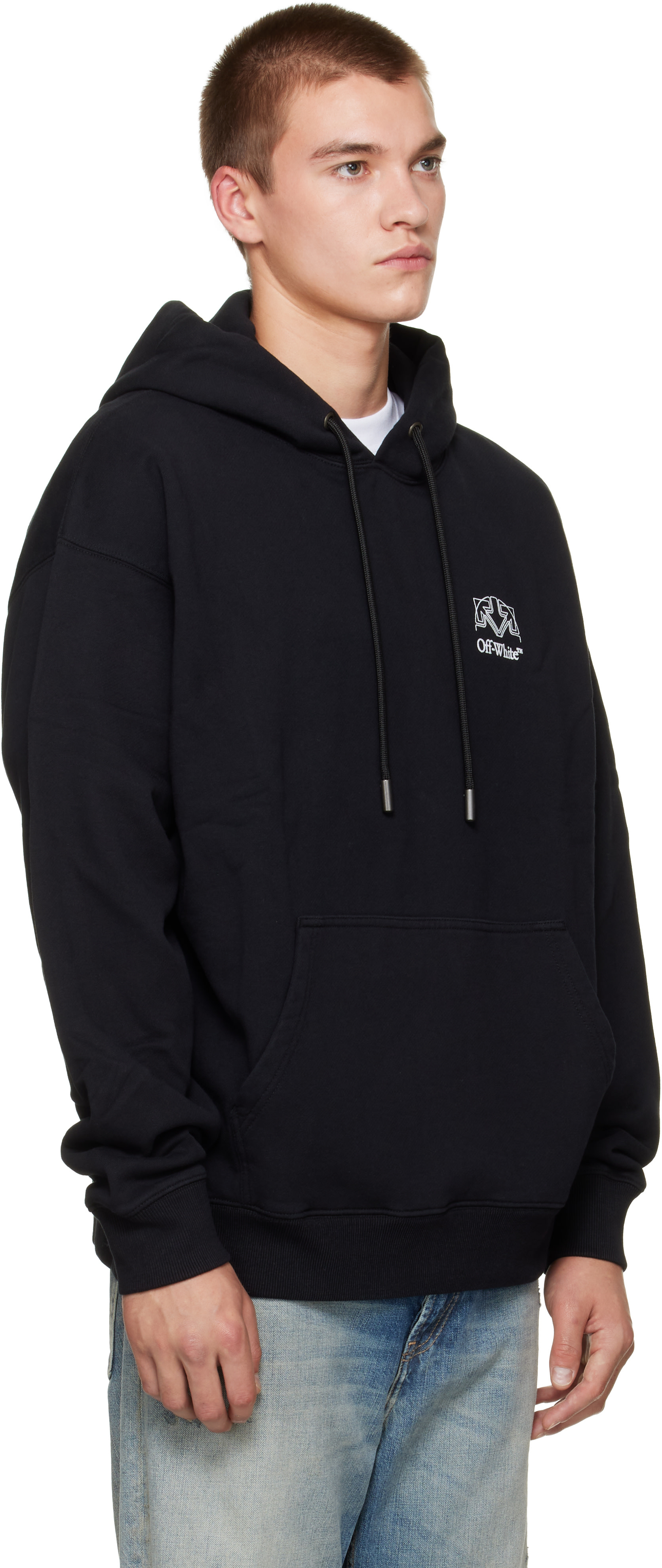 Off-White - Pull à capuche de planchiste Offline Half Arrow noir