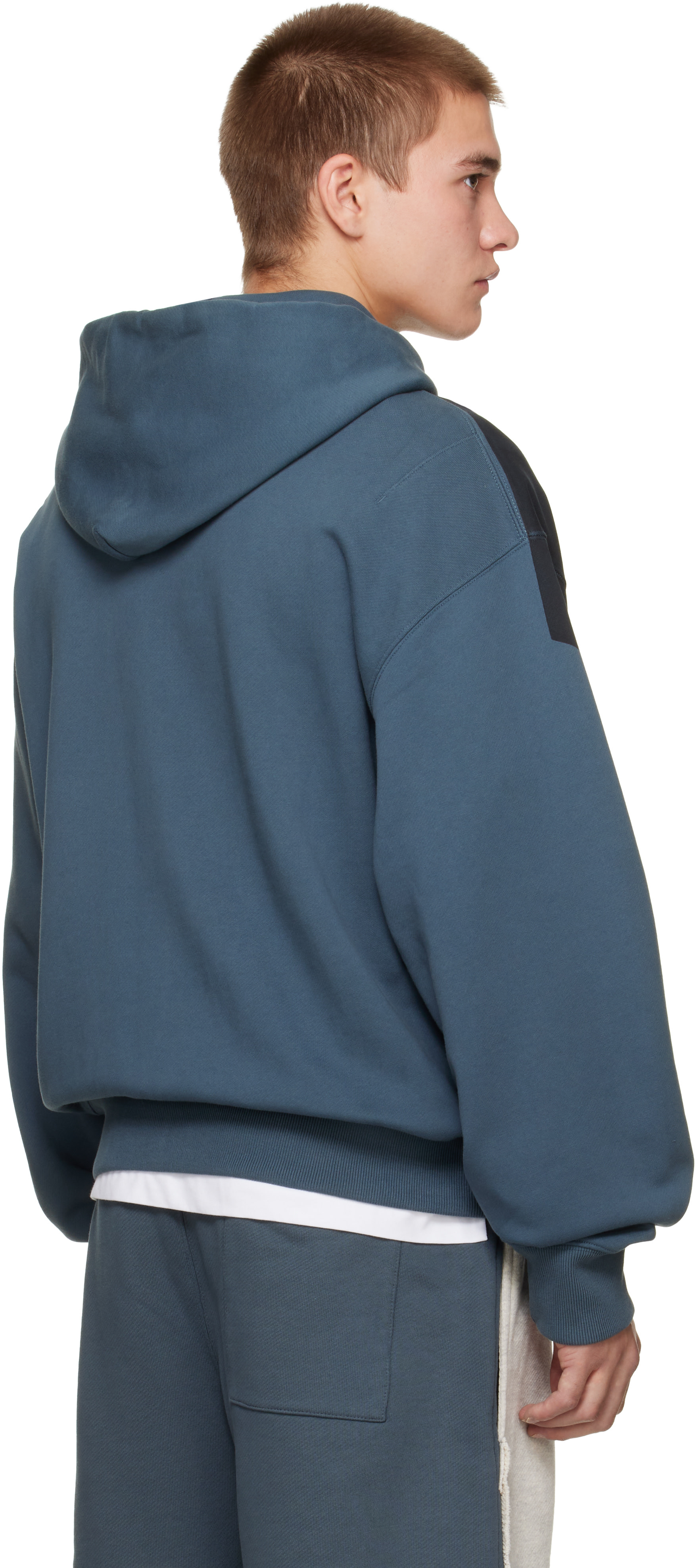 Off-White - Blue Negative Big Bookish Regular Hoodie