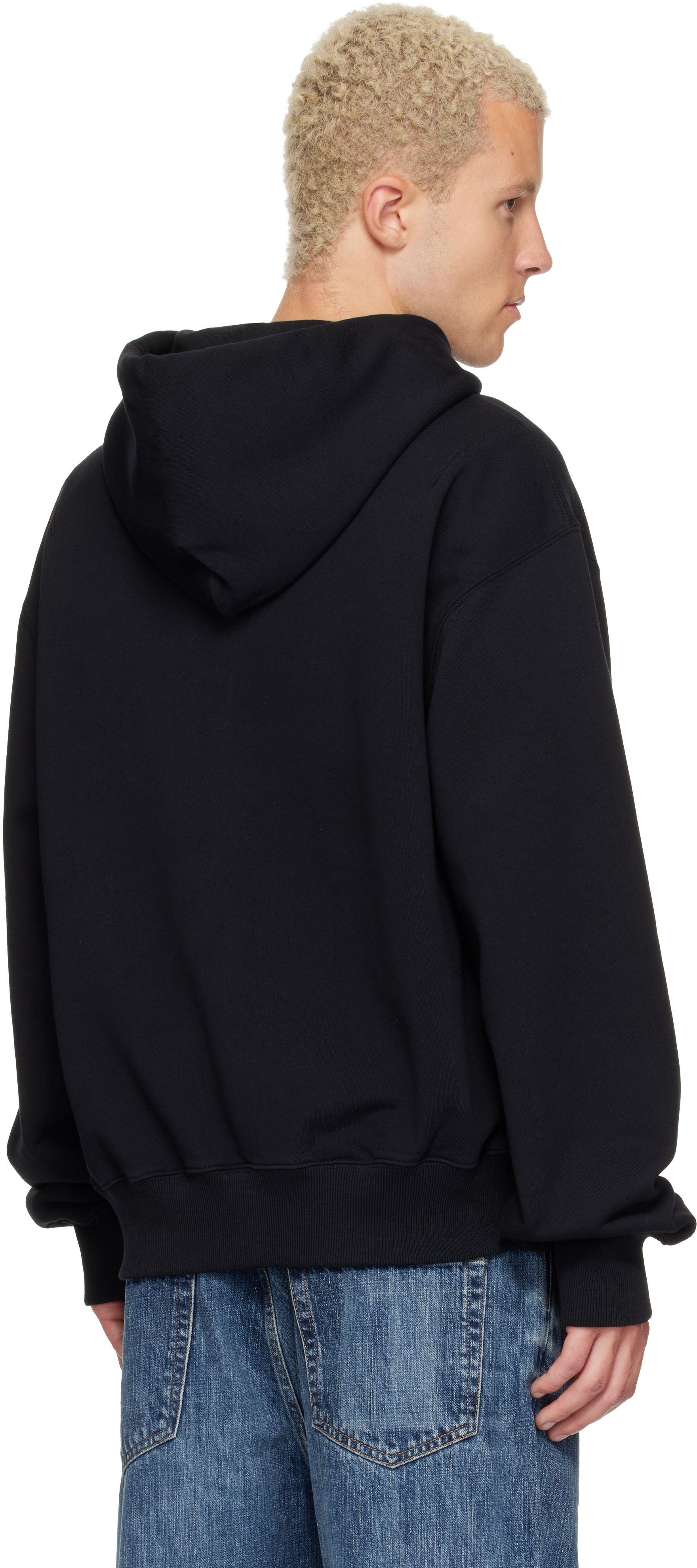 Off-White - Black Off Line Regular Hoodie