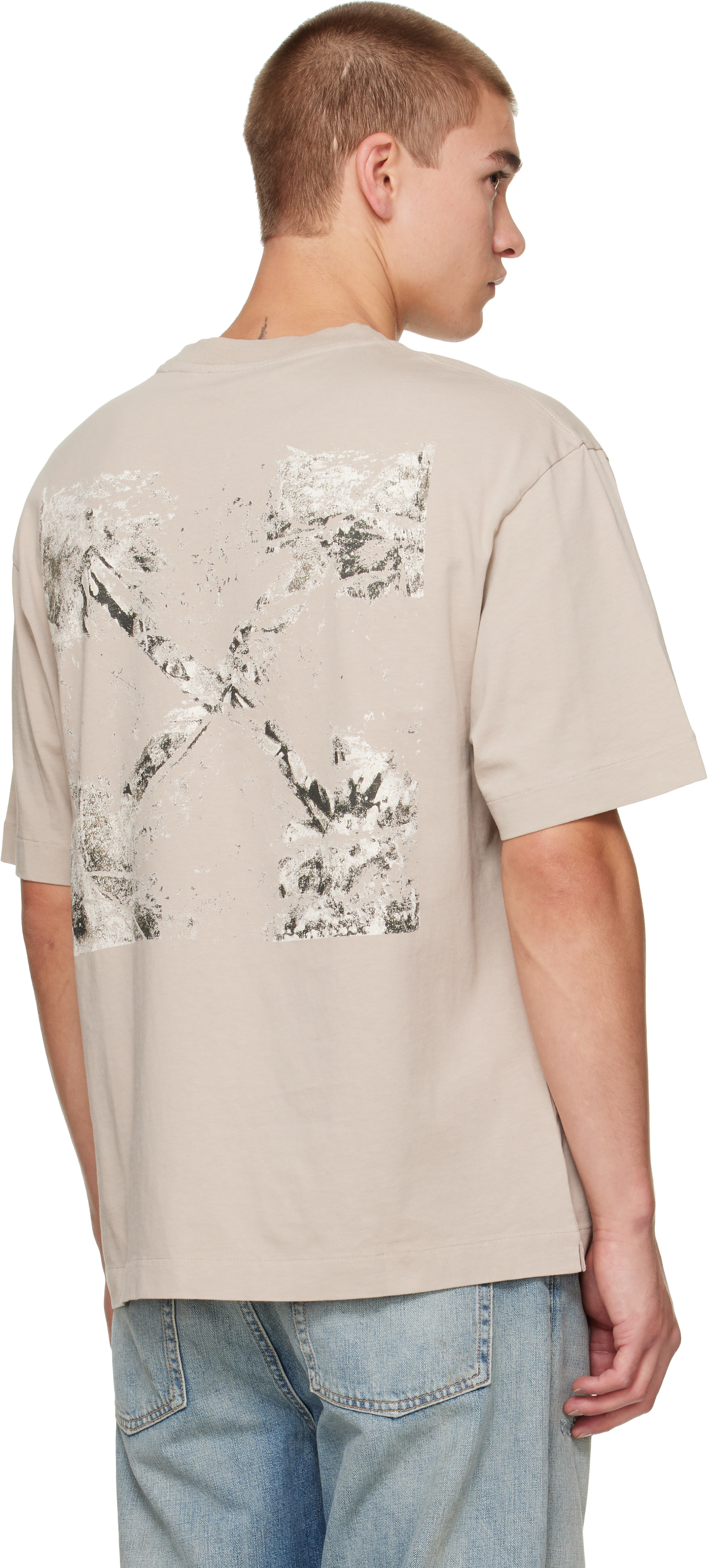 Off-White: Brown Spices Arrow Skate T-shirt | SSENSE