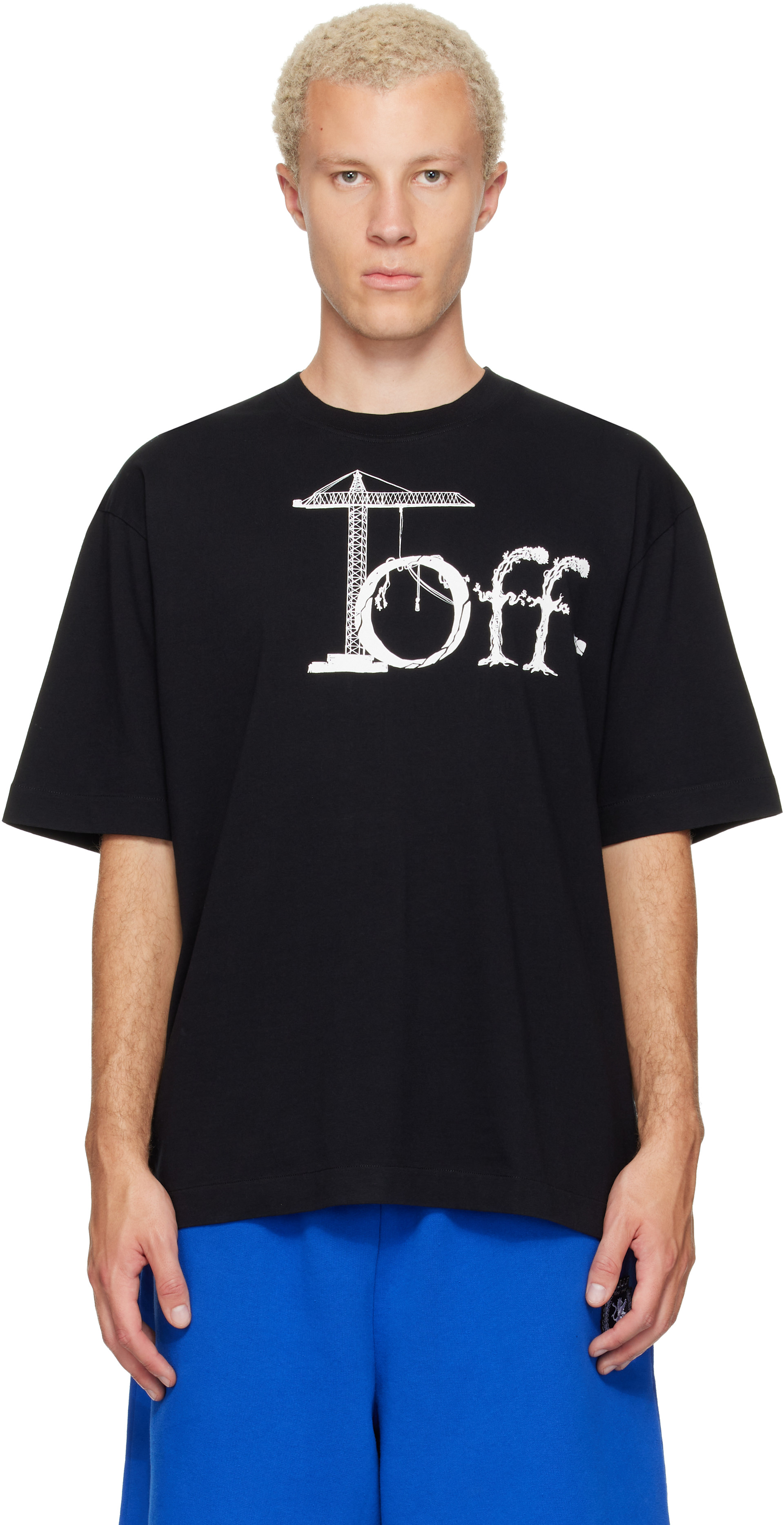 Off-White - Black Shared Logo Skate T-shirt