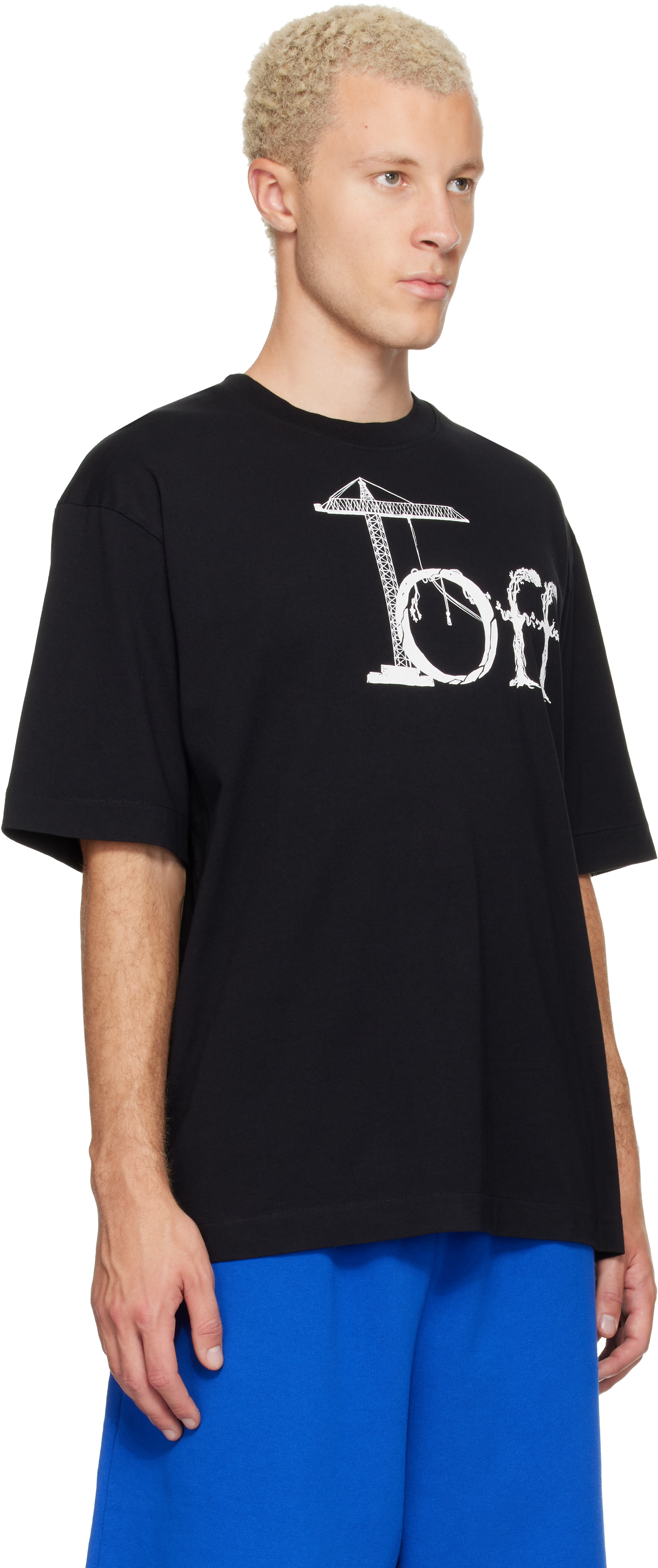 Off-White - Black Shared Logo Skate T-shirt