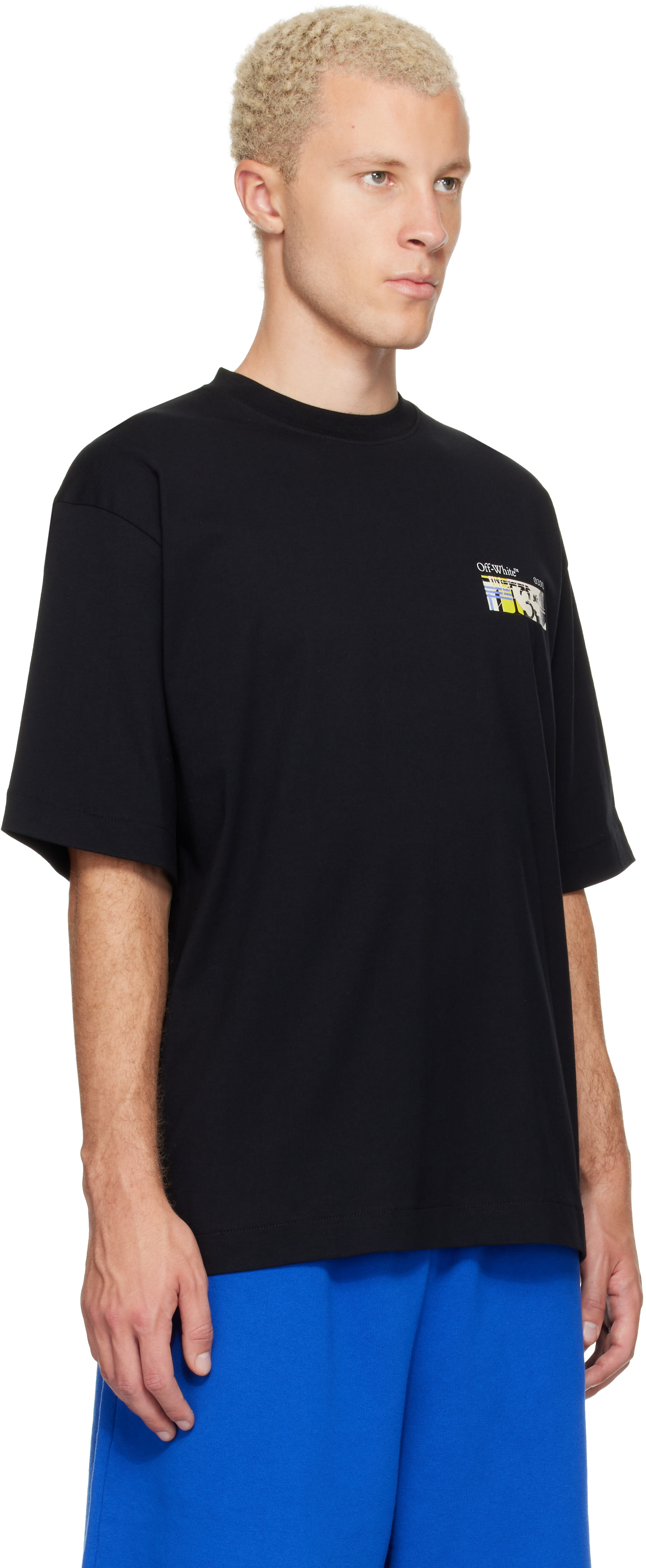 Off-White: ブラック Industrial Arrow Skate Tシャツ | SSENSE 日本