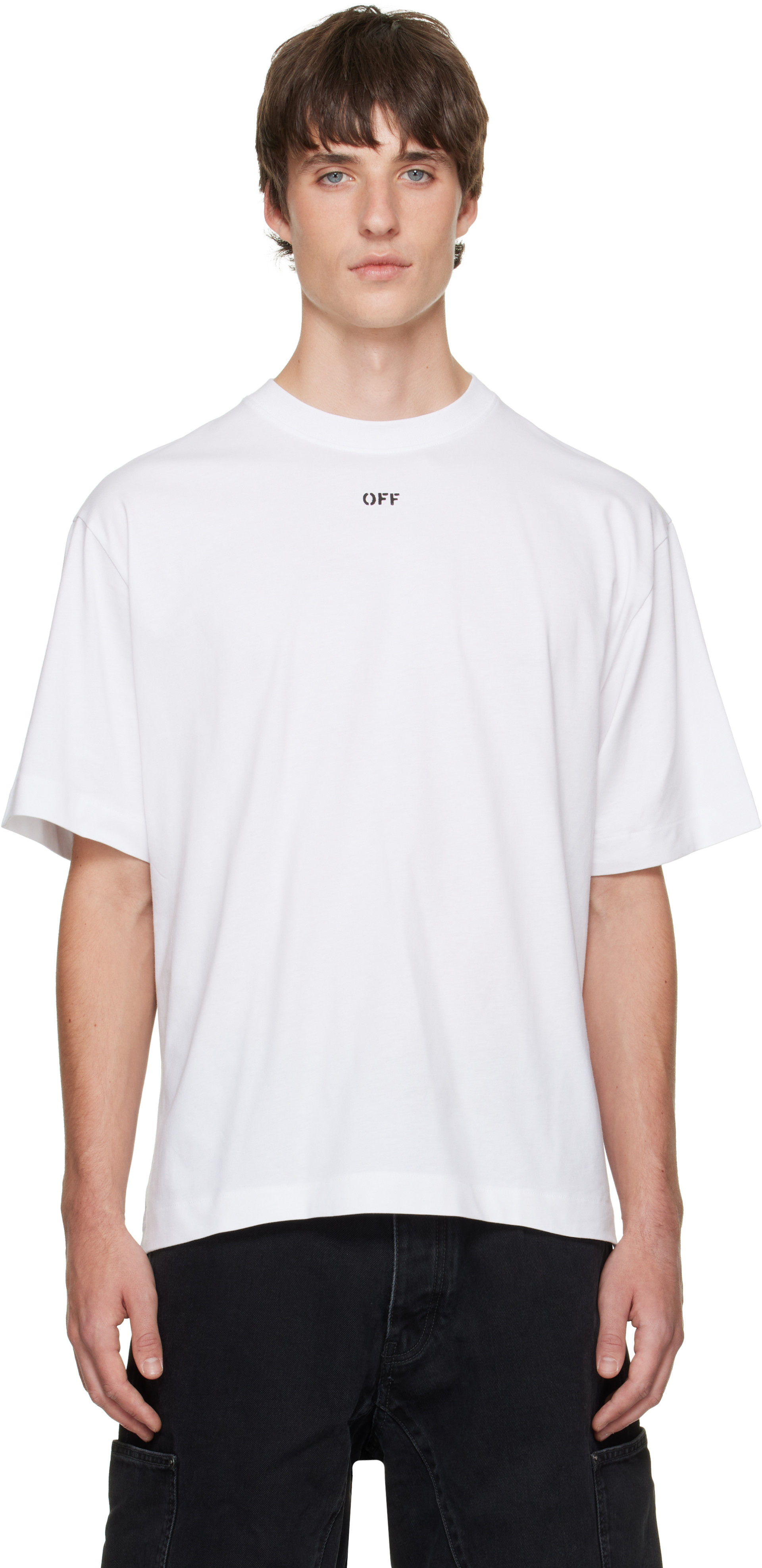 Off-White - White Negative Arrow Skate T-shirt