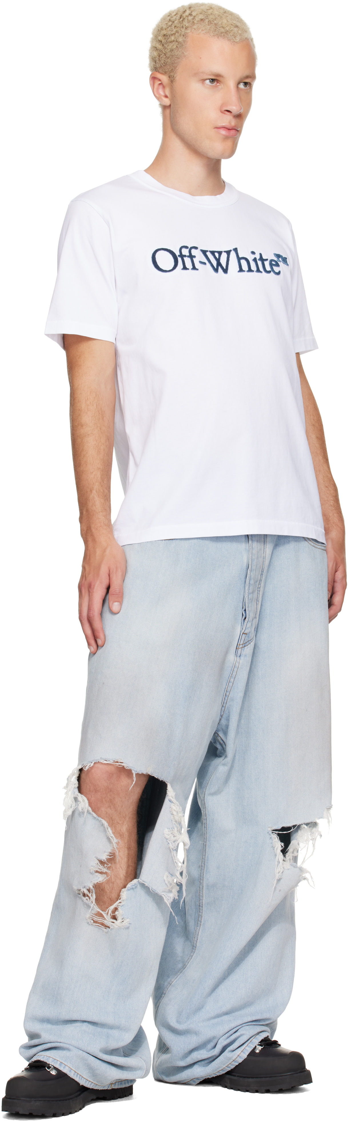 Off-White - White Big Bookish Regular T-shirt