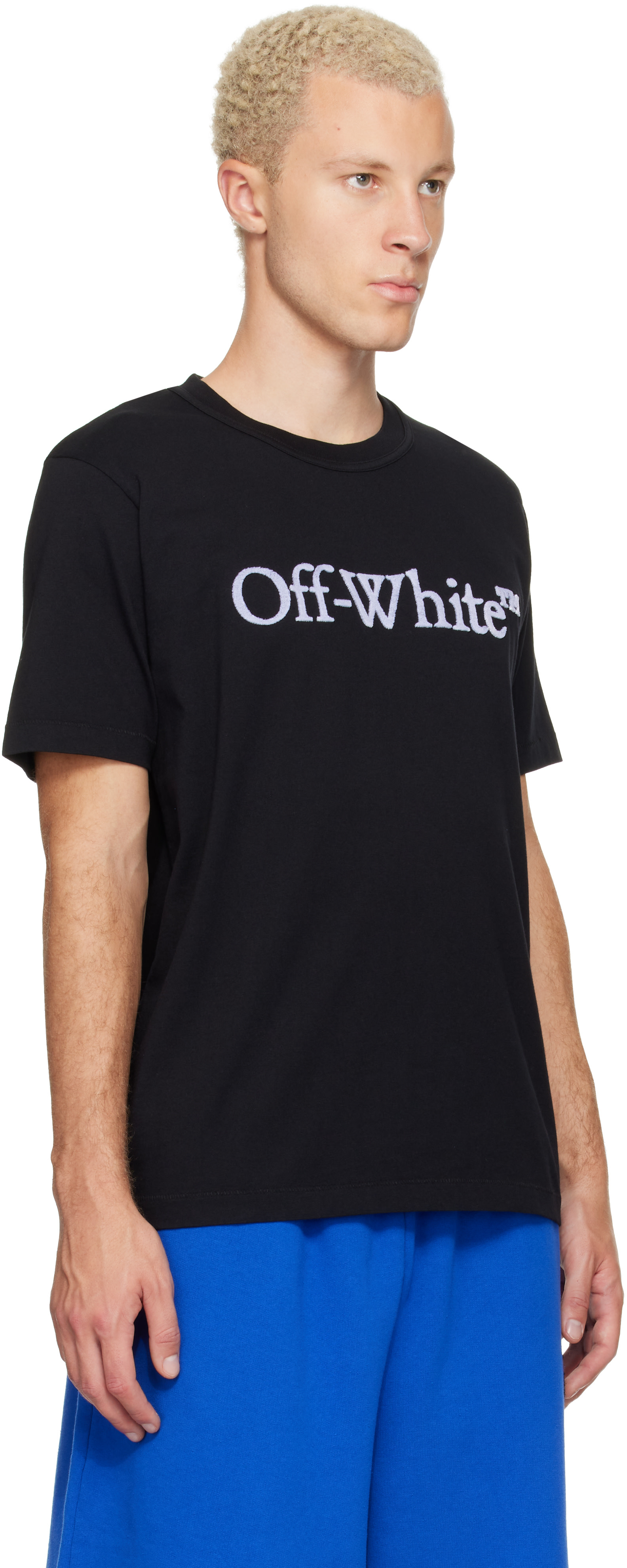 Off-White - ブラック Big Bookish レギュラーフィット Tシャツ