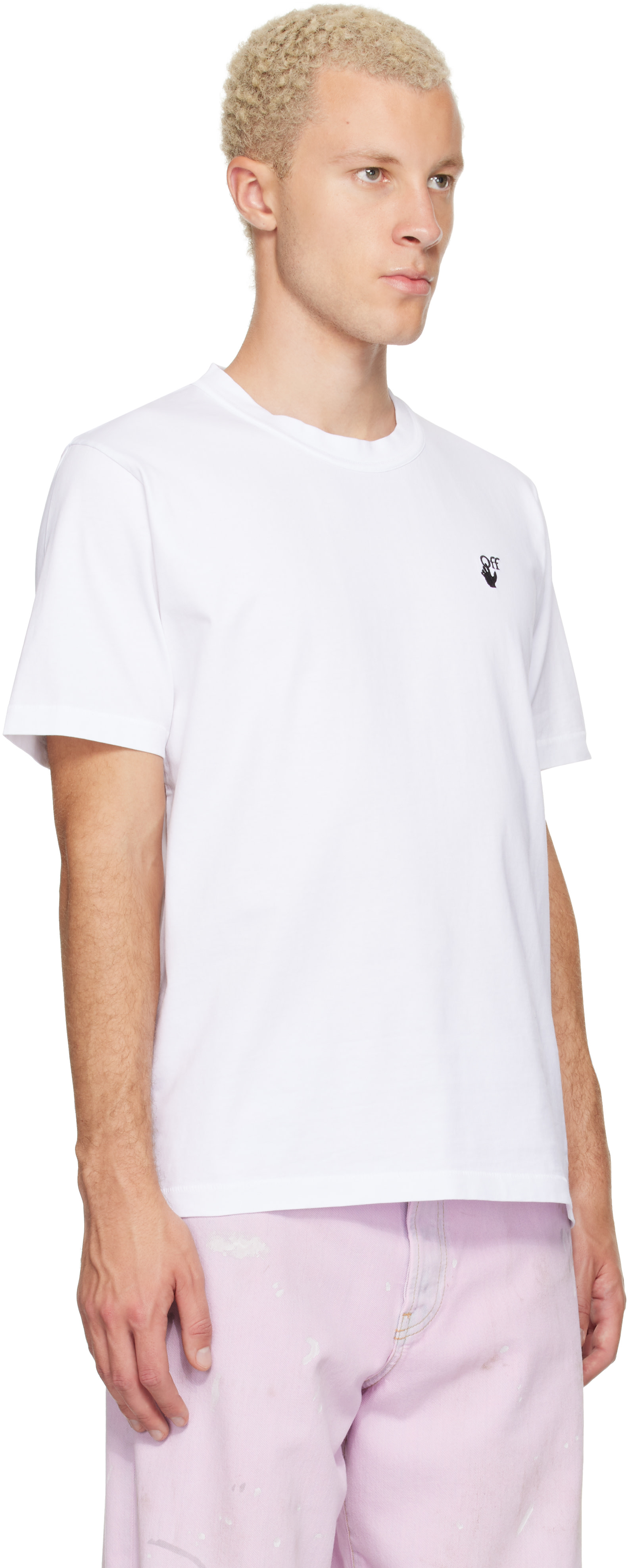 Off-White - T-shirt blanc à logo