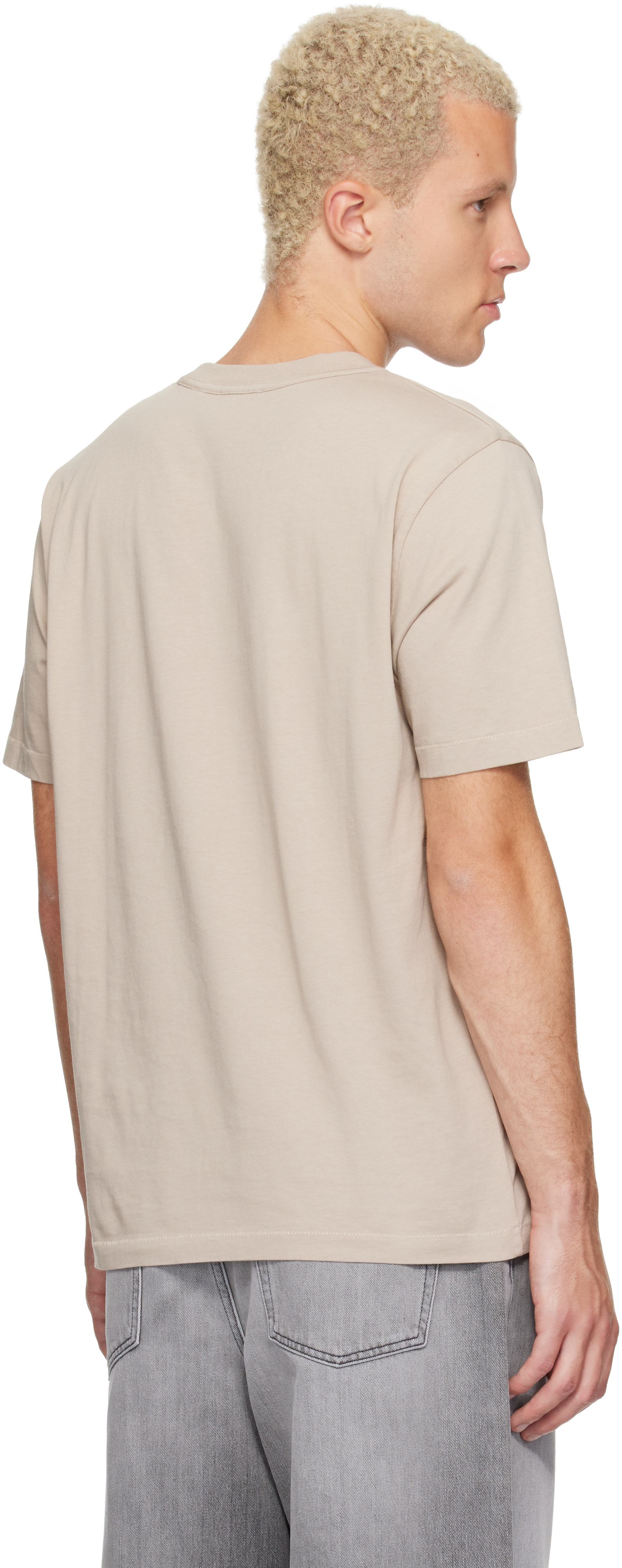 Off-White - Beige Big Bookish Regular T-shirt