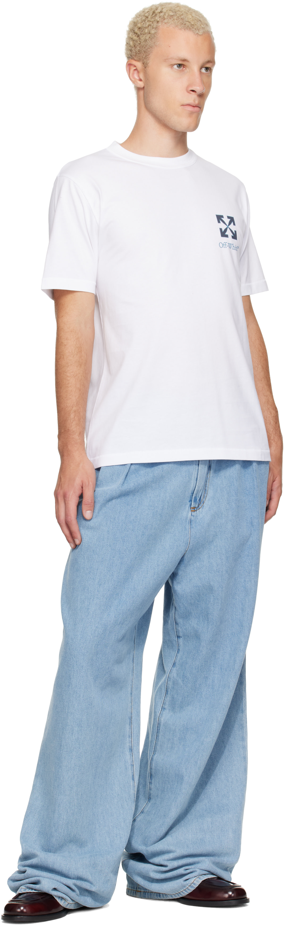 Off-White - White Small Arrow Regular T-shirt