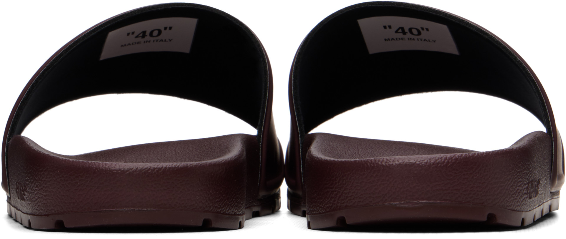 Off-White - Burgundy Bookish Slides