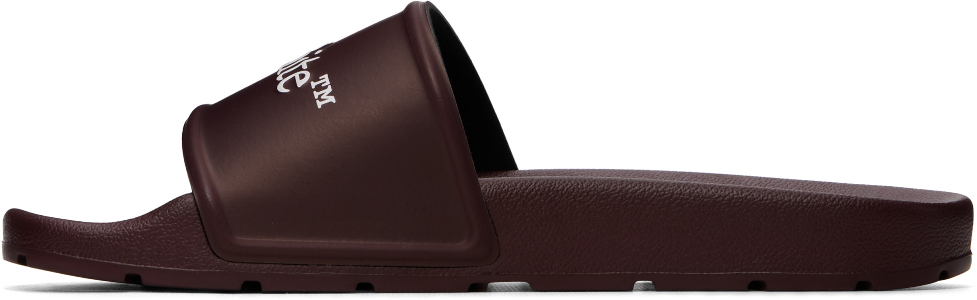 Off-White - Burgundy Bookish Slides