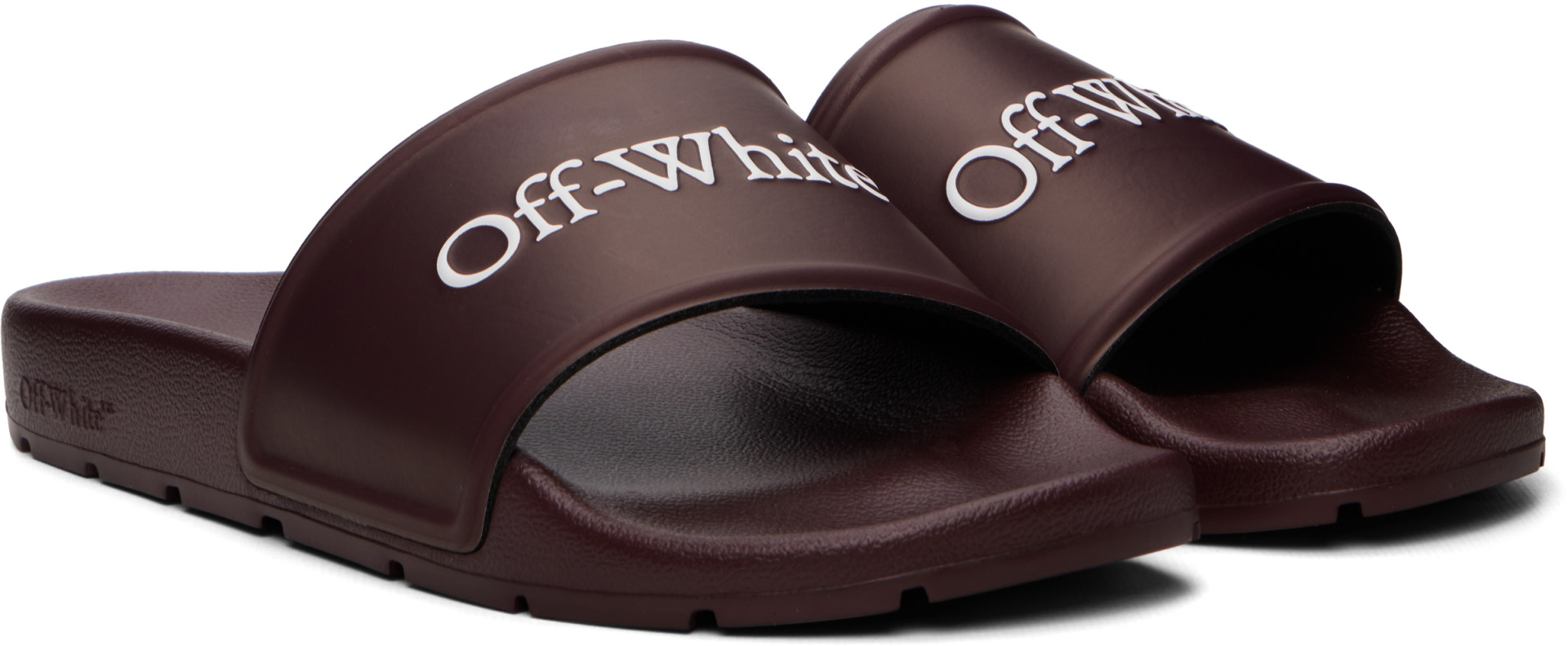 Off-White - Burgundy Bookish Slides
