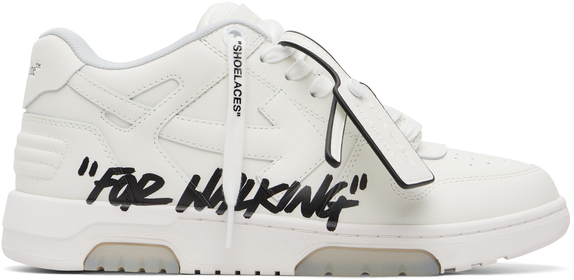 Off-White - Baskets Out Of Office 'For Walking' blanches