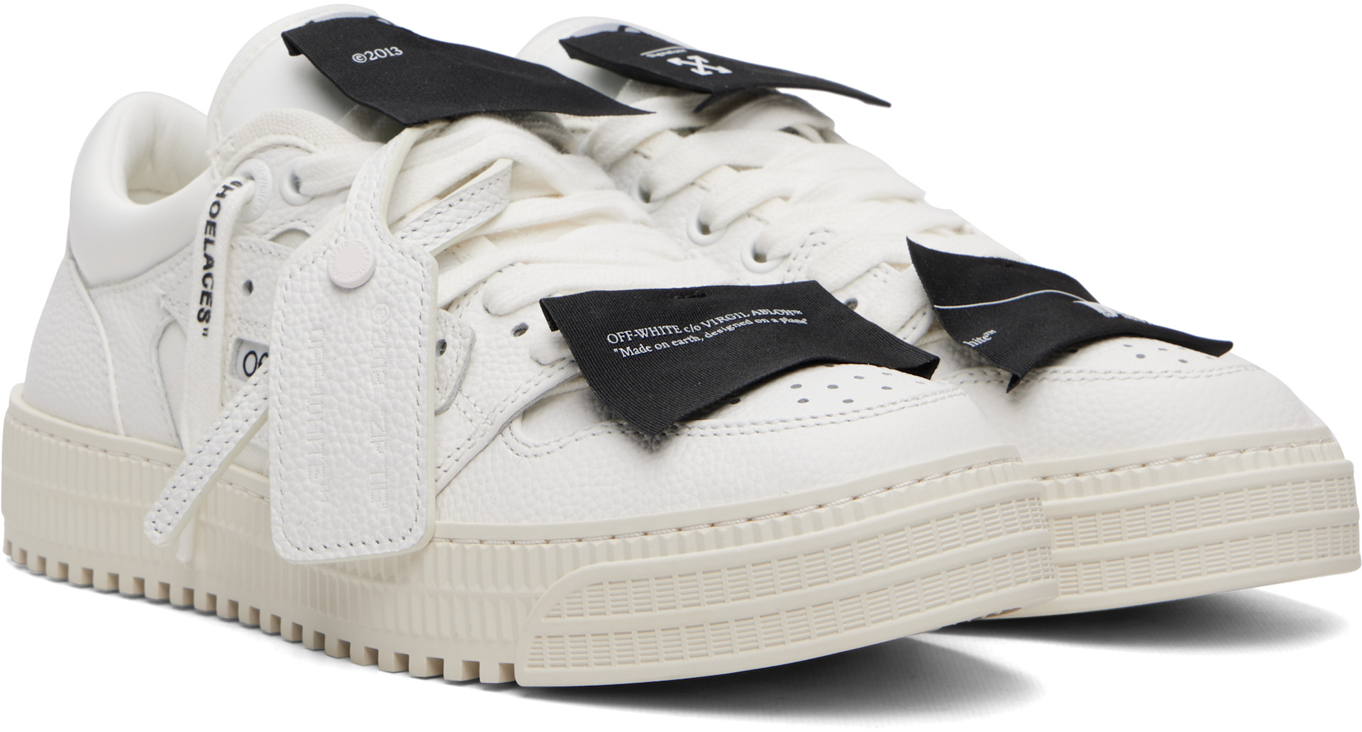 Off-White - Baskets de court basses 3.0 blanches
