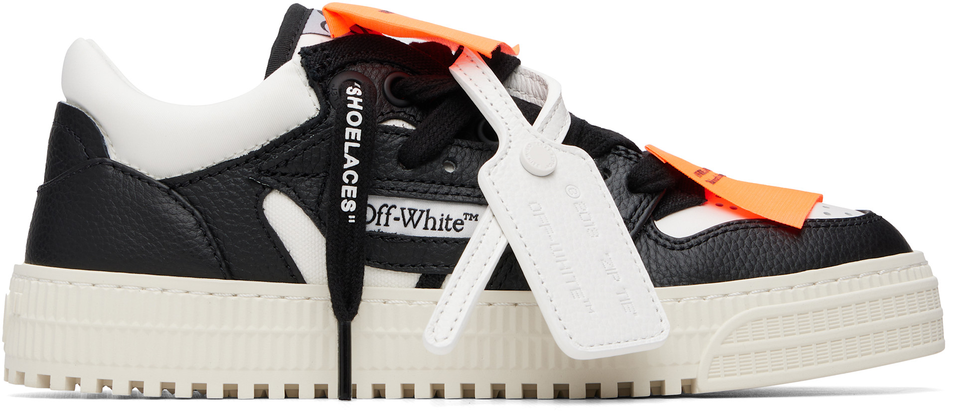 Off-White: Black & White Low Top 3.0 Off Court Sneakers | SSENSE