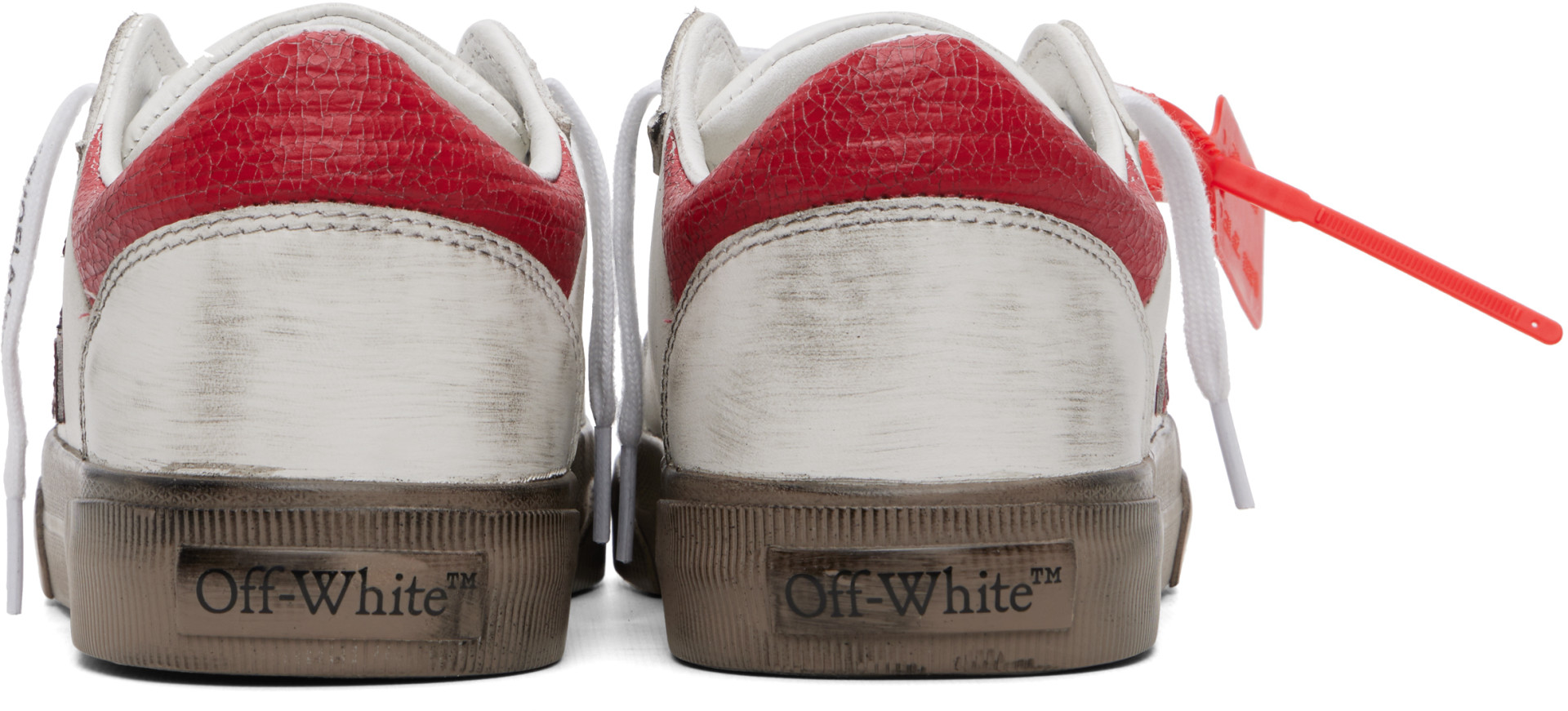 Off-White - White Vulcanized Low Vintage Sneakers