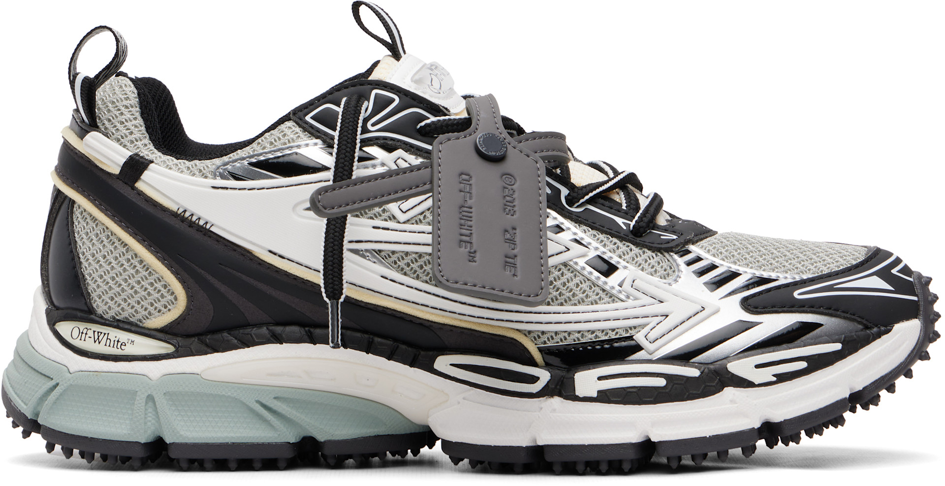 Off-White - Gray & Black Be Right Back Sneakers
