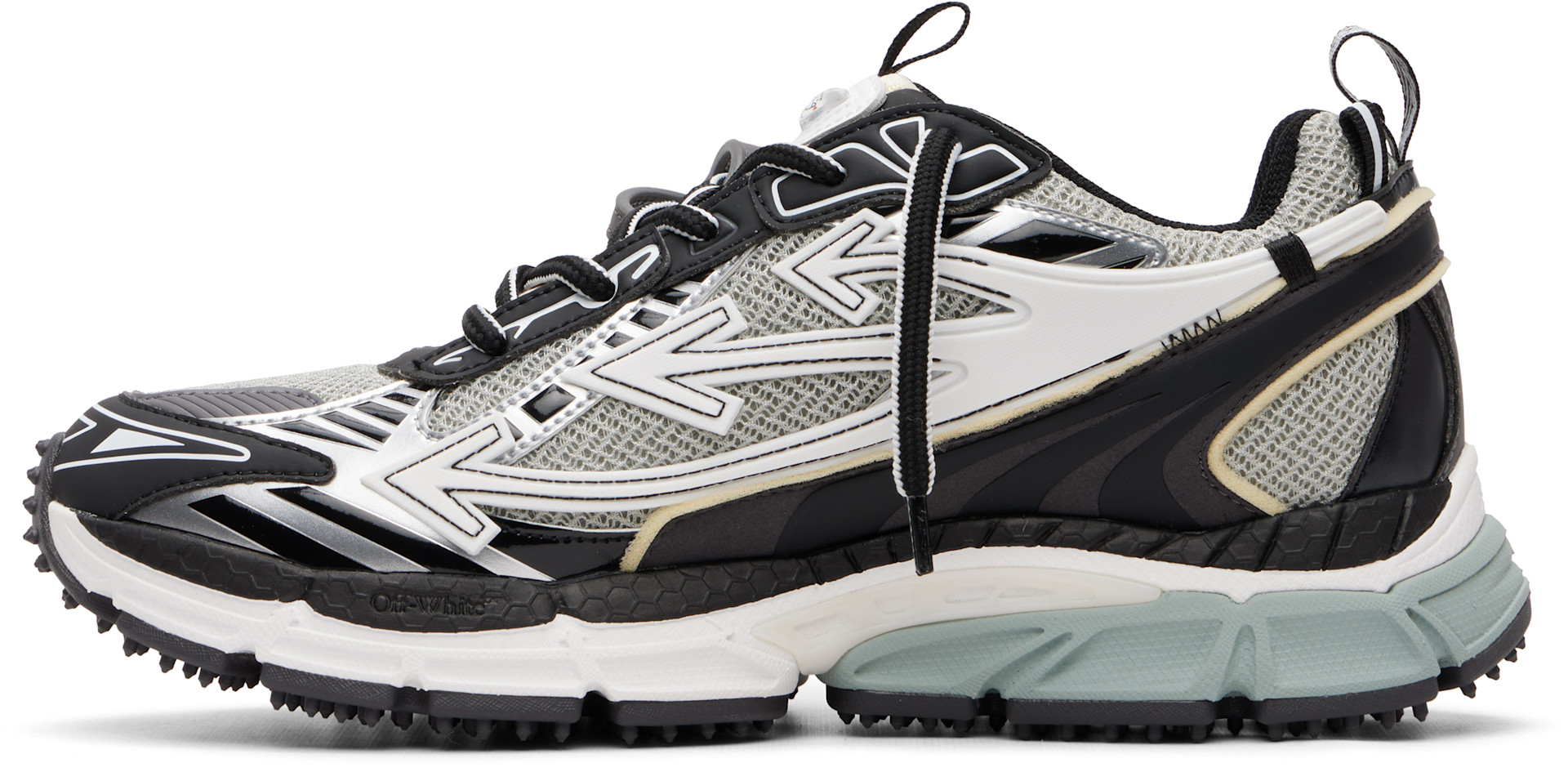 Off-White - Gray & Black Be Right Back Sneakers