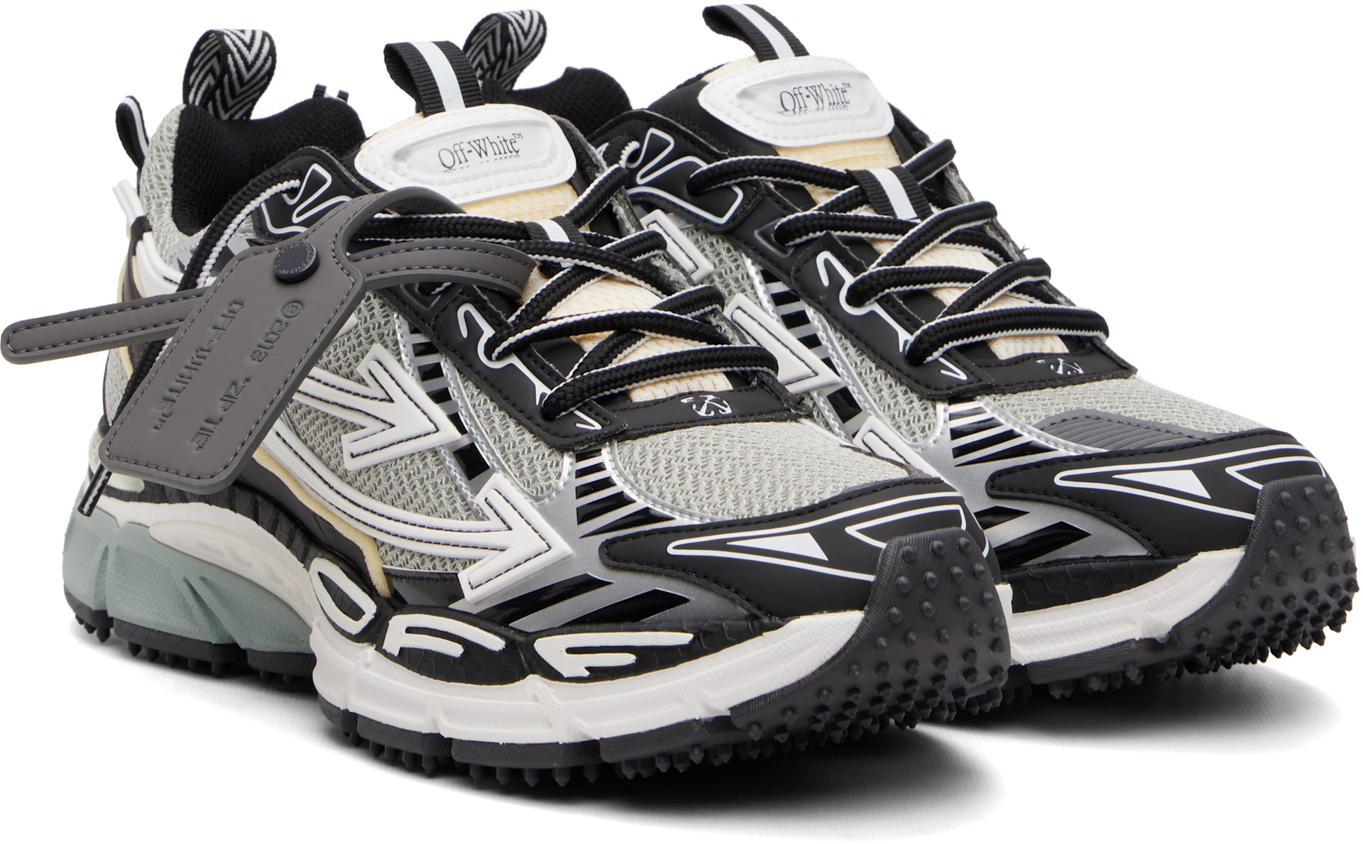 Off-White - Baskets Be Right Back gris et noir