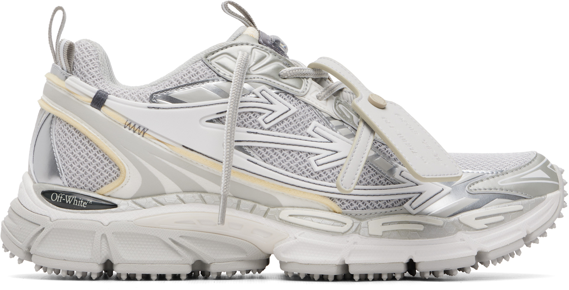 Off-White - Baskets Be Right Back gris et argenté