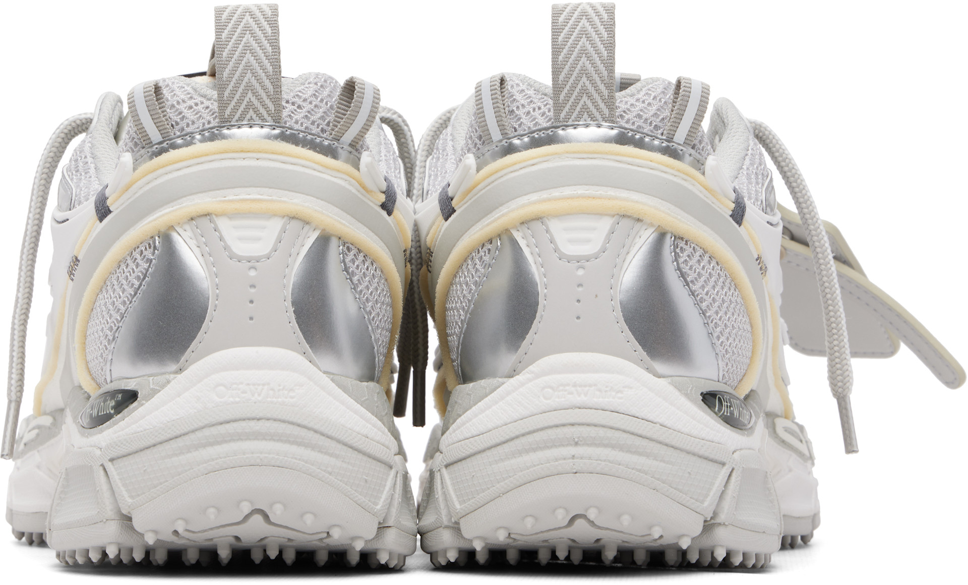 Off-White - Gray & Silver Be Right Back Sneakers