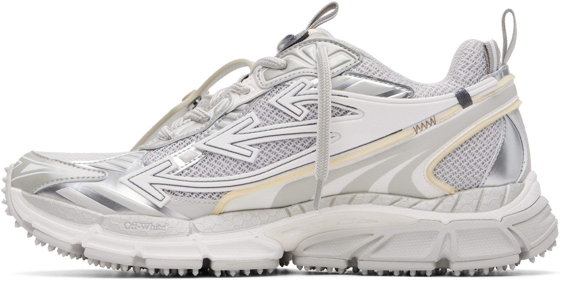 Off-White - Baskets Be Right Back gris et argenté