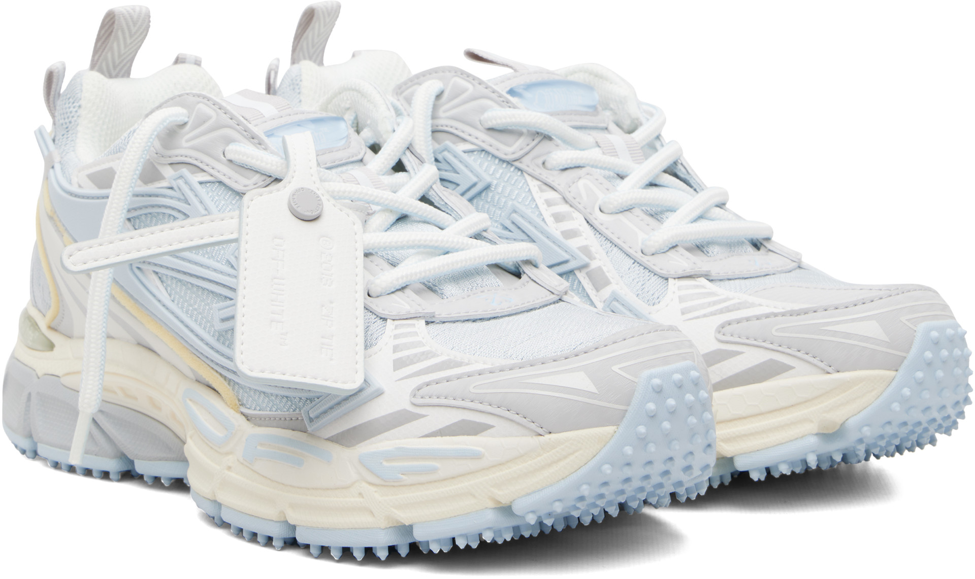 Off-White - Blue & White 'Be Right Back' Sneakers