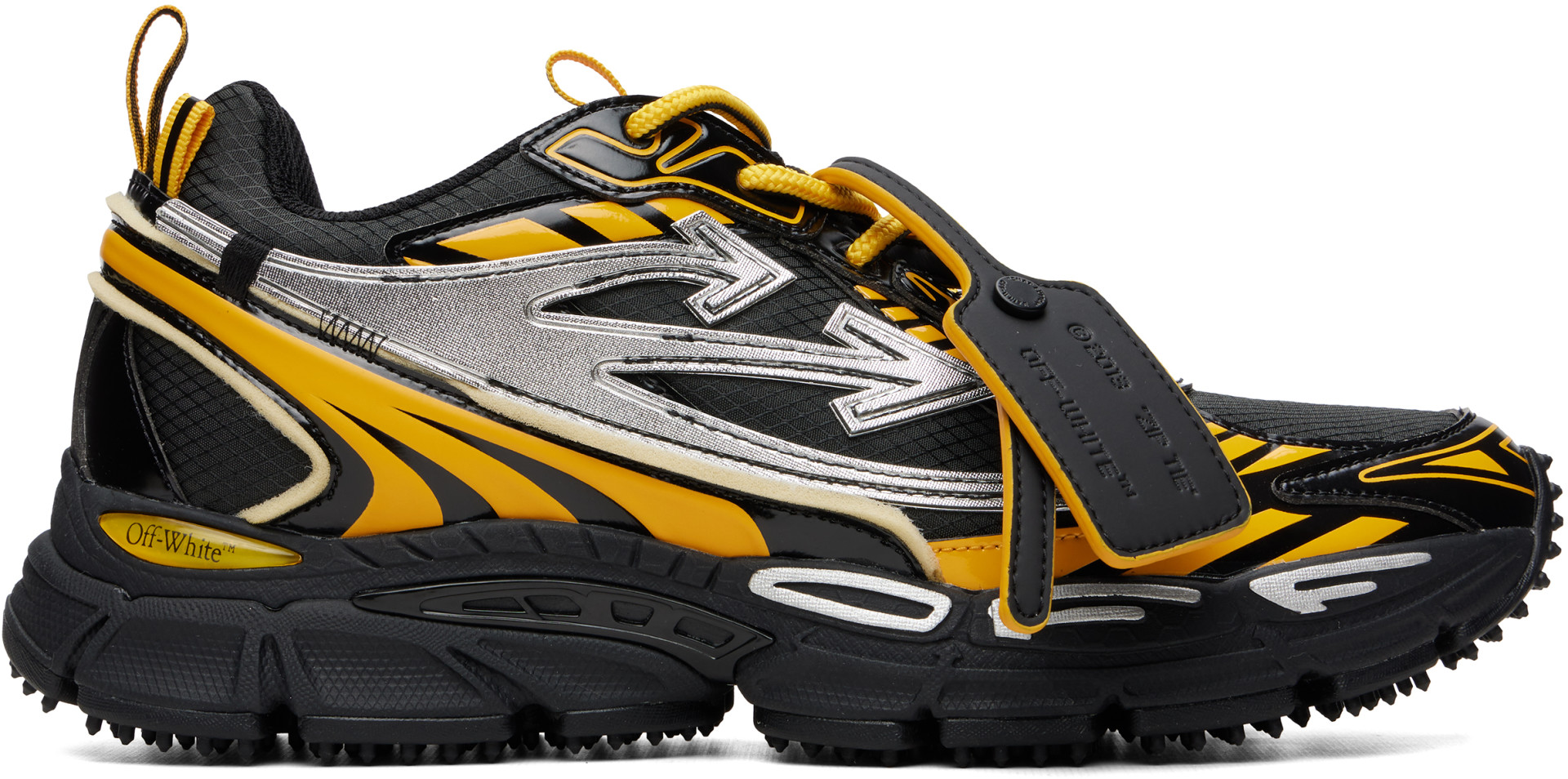 Off-White - Baskets Be Right Back noir et jaune