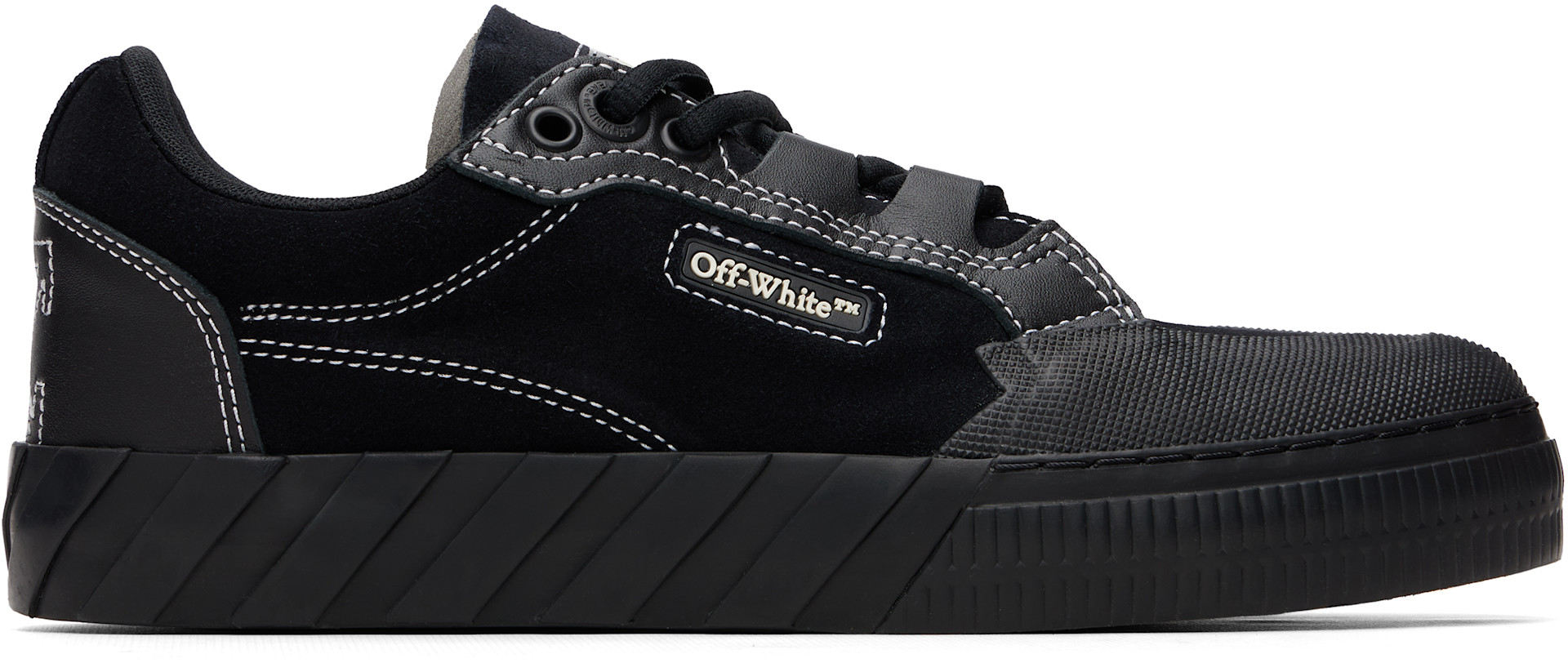 Off-White - Black Vulcanized 779 Suede Sneakers