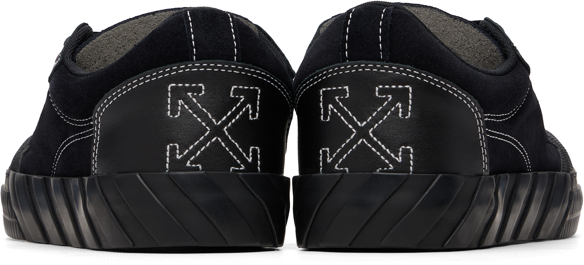 Off-White - Black Vulcanized 779 Suede Sneakers