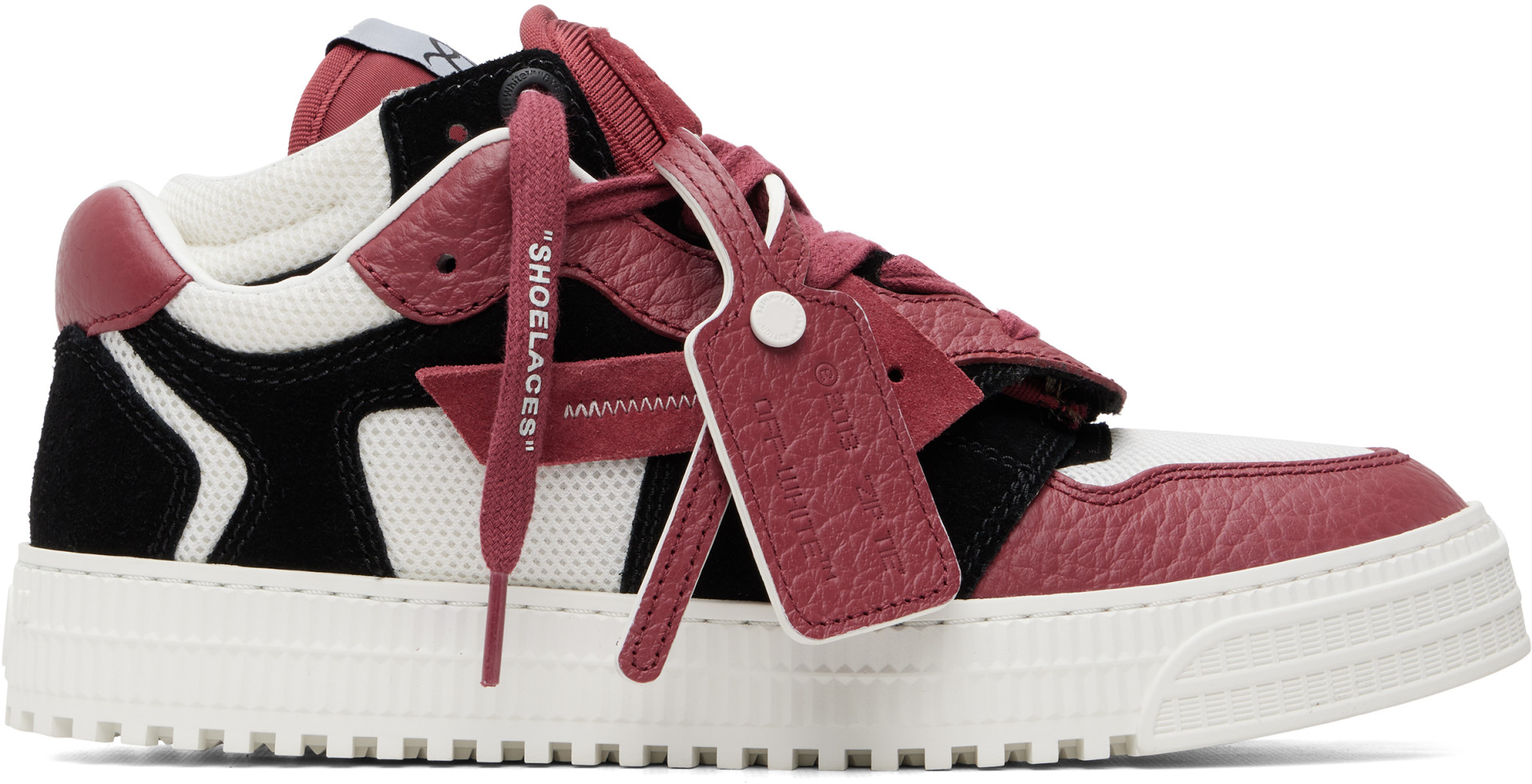 Off-White - Black & Red 3.0 Floating Arrow Sneakers
