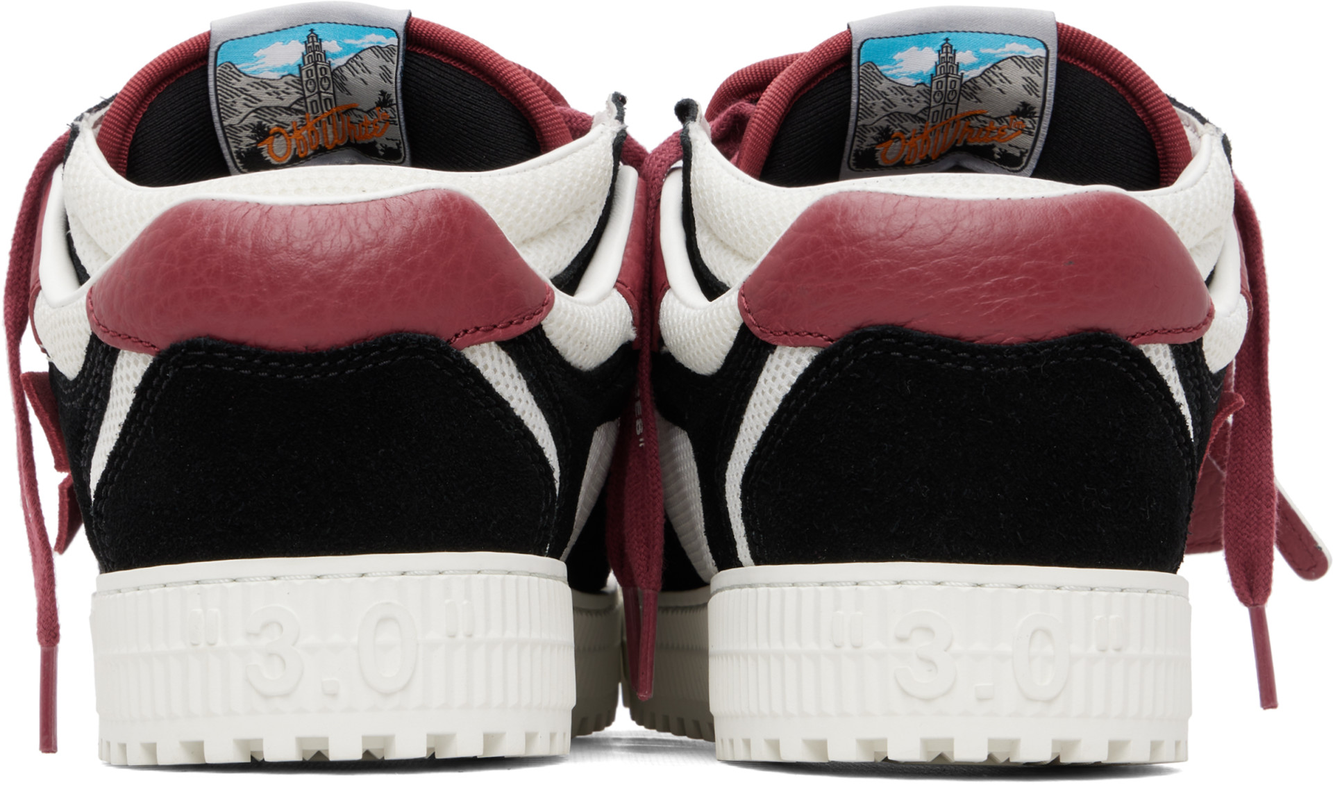Off-White - Black & Red 3.0 Floating Arrow Sneakers