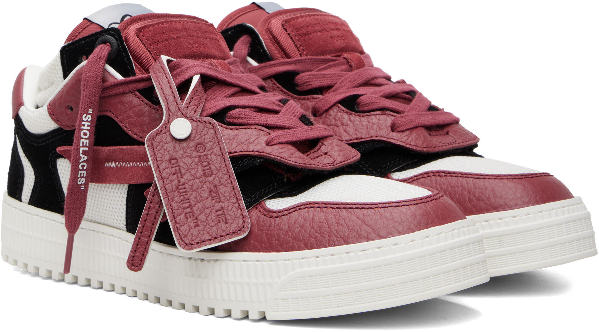 Off-White - Black & Red 3.0 Floating Arrow Sneakers