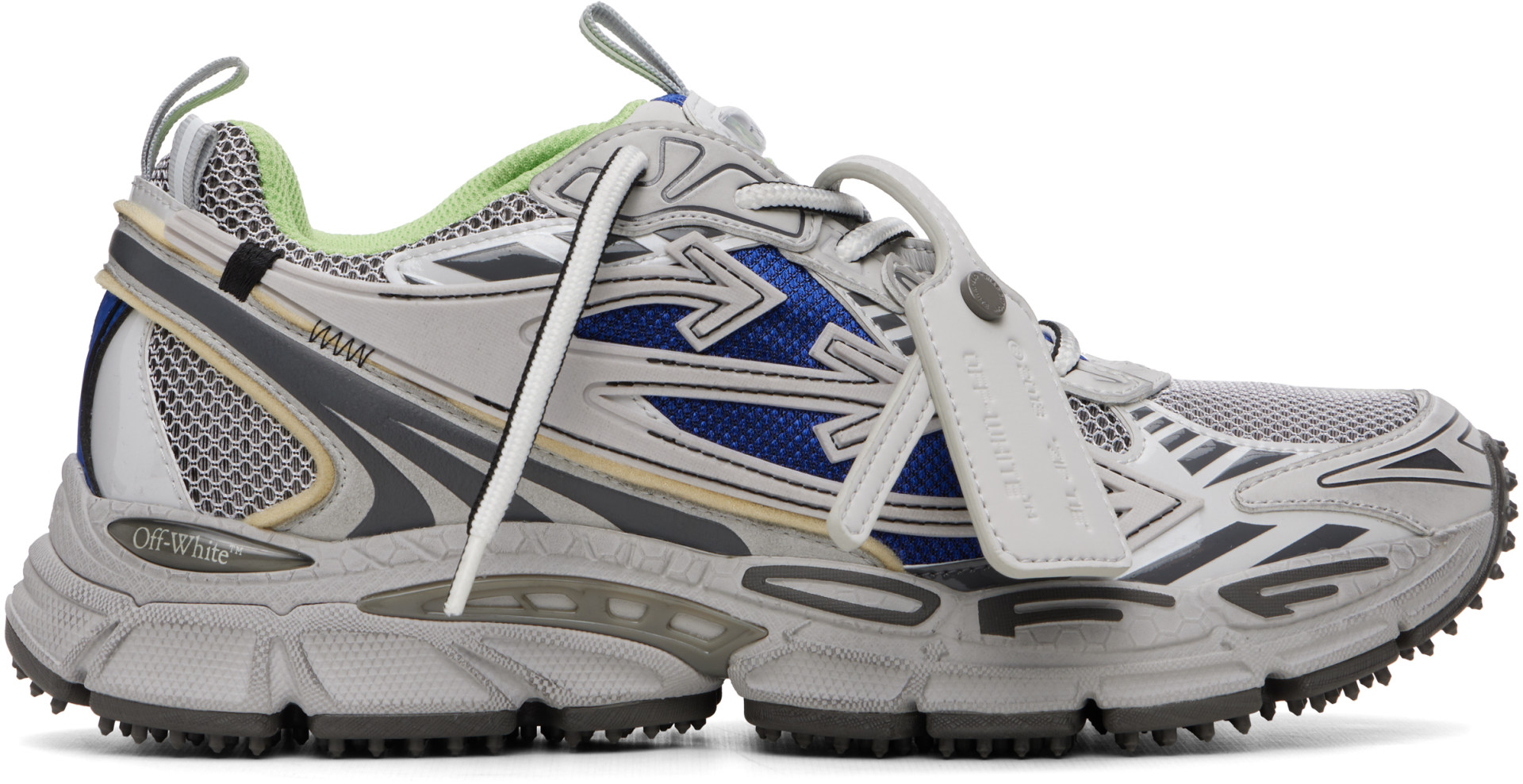 Off-White - Baskets Be Right Back grises à égratignures