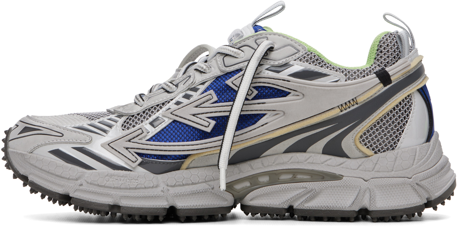 Off-White - Gray 'Be Right Back' Worn Out Sneakers