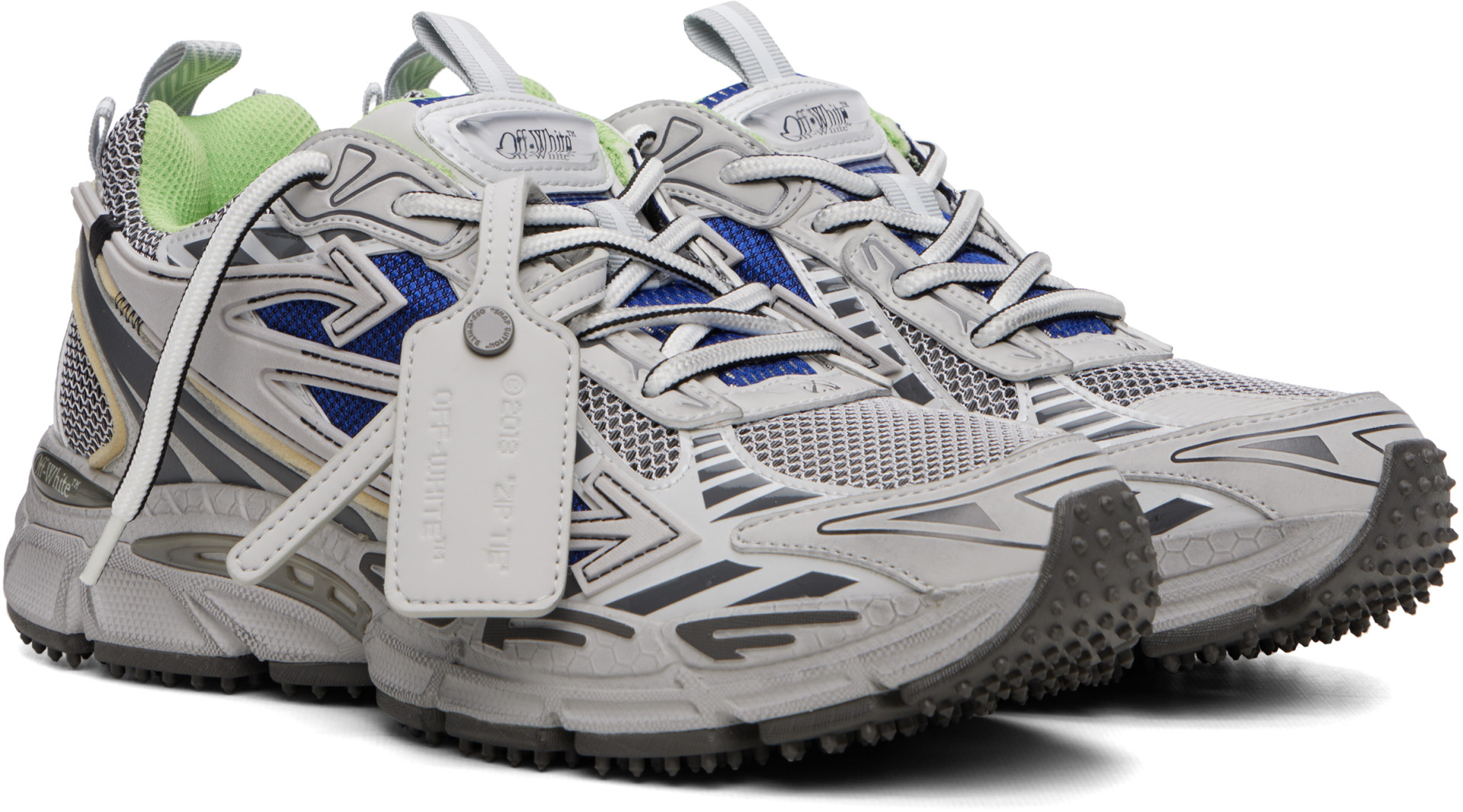 Off-White - Baskets Be Right Back grises à égratignures