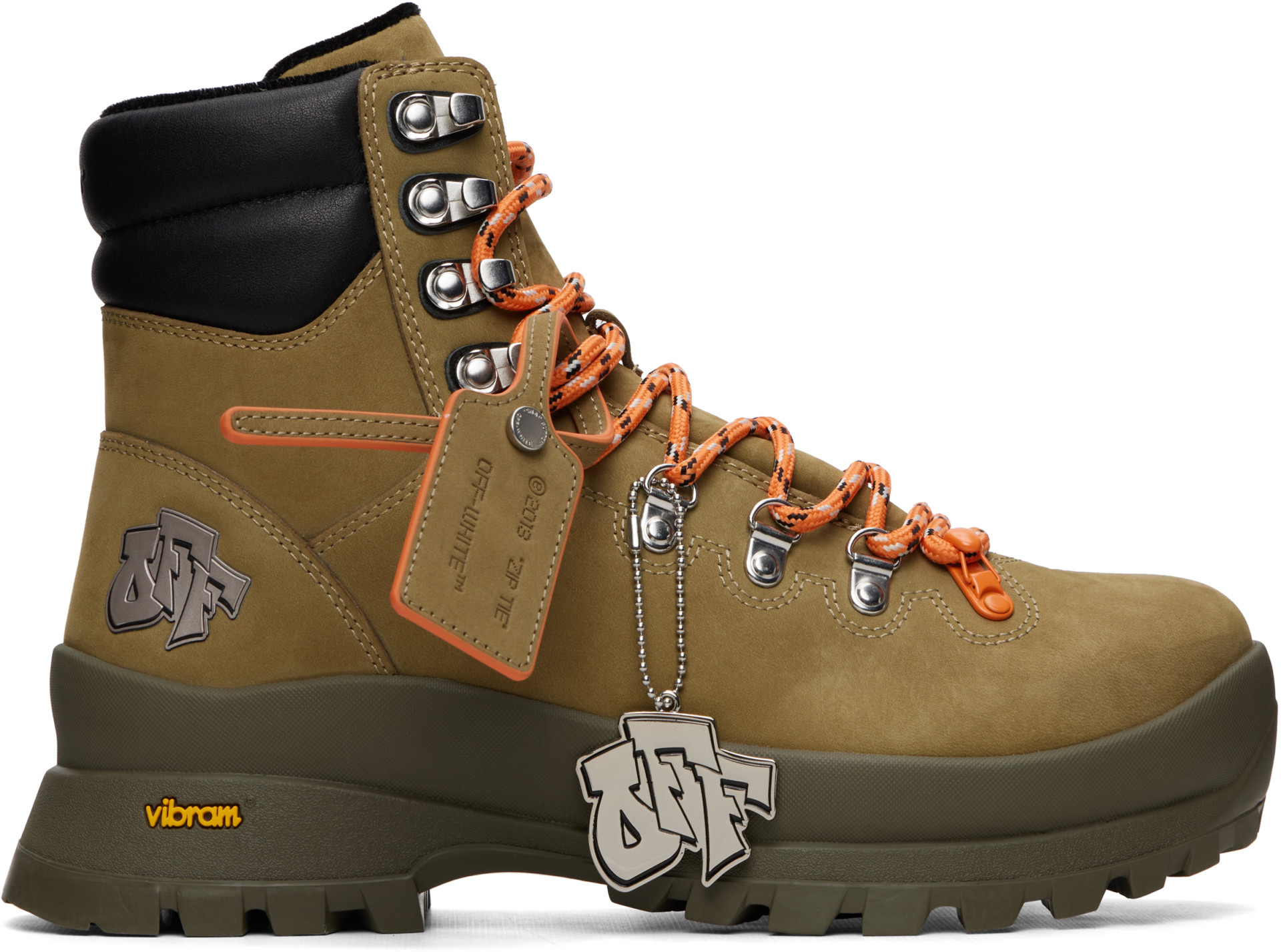 Off-White - Khaki Hiking Boots