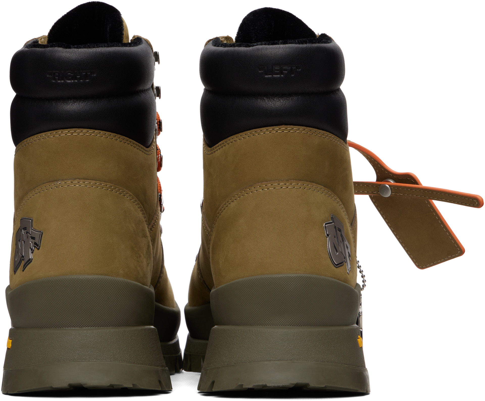 Off-White - Khaki Hiking Boots