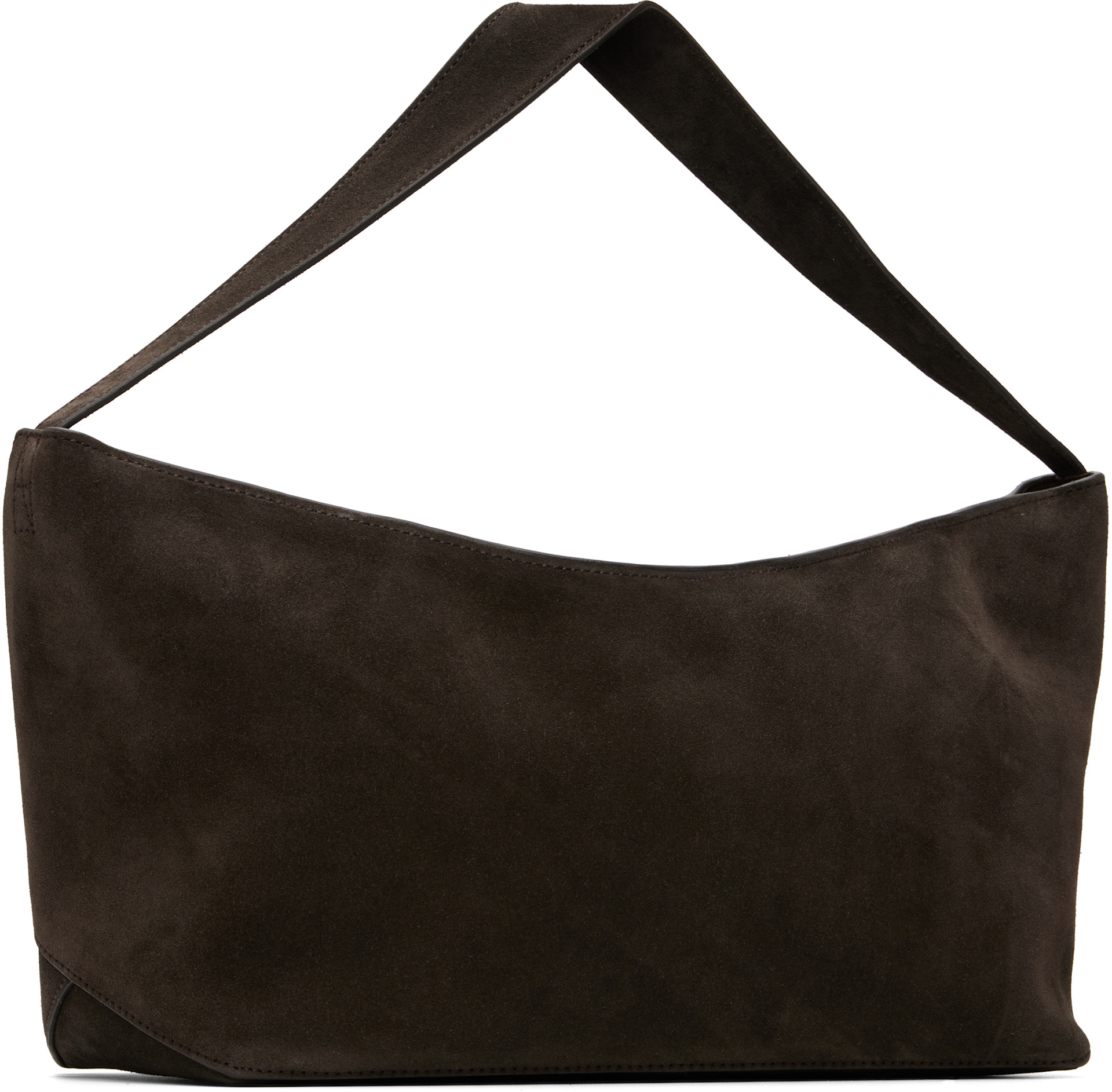 Studio Nicholson: ブラウン Hagu スエード バッグ | SSENSE 日本