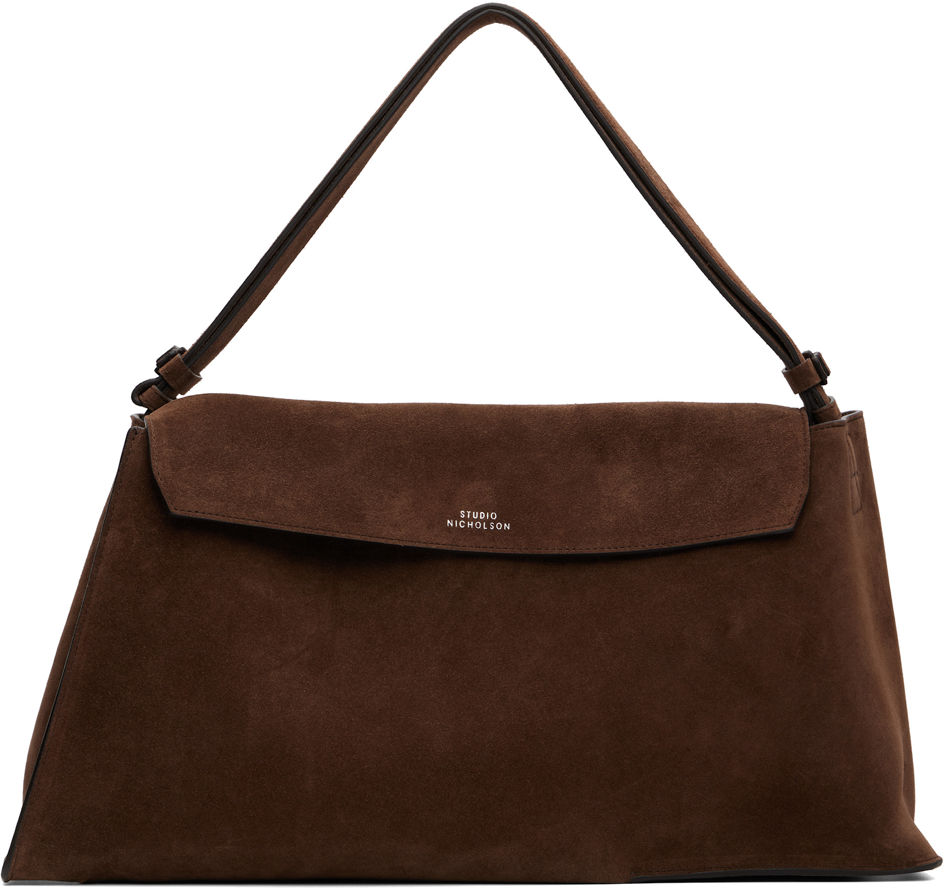 Studio Nicholson - Sac Shiboru brun en suède