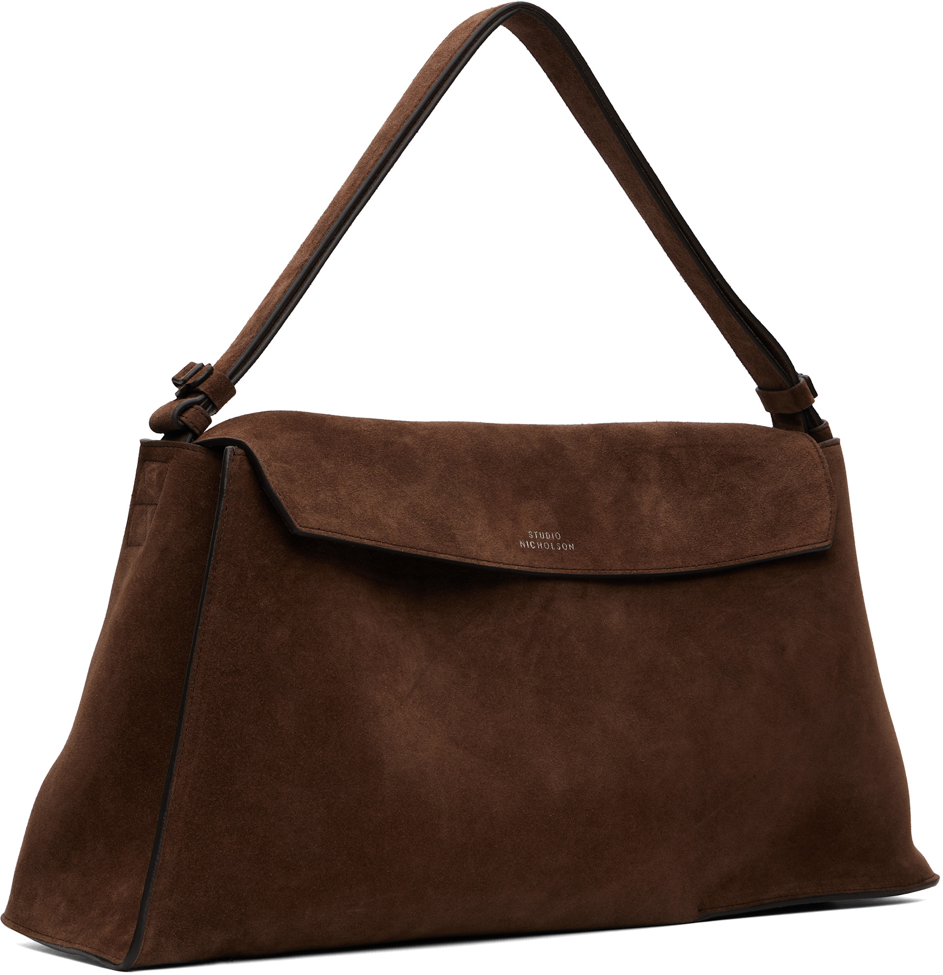 Studio Nicholson - Sac Shiboru brun en suède
