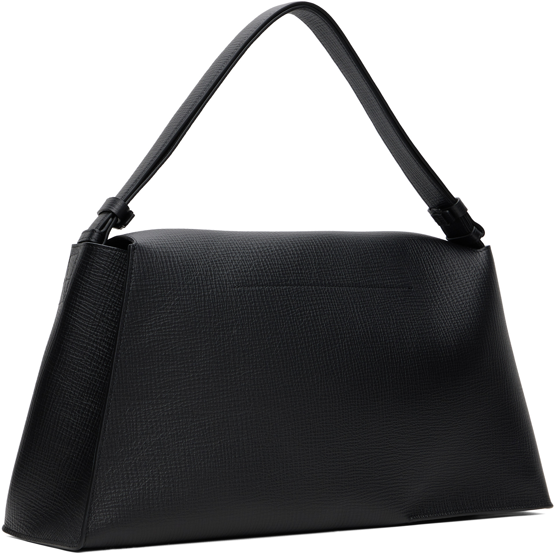 Studio Nicholson: Black Shiboru Leather Bag | SSENSE