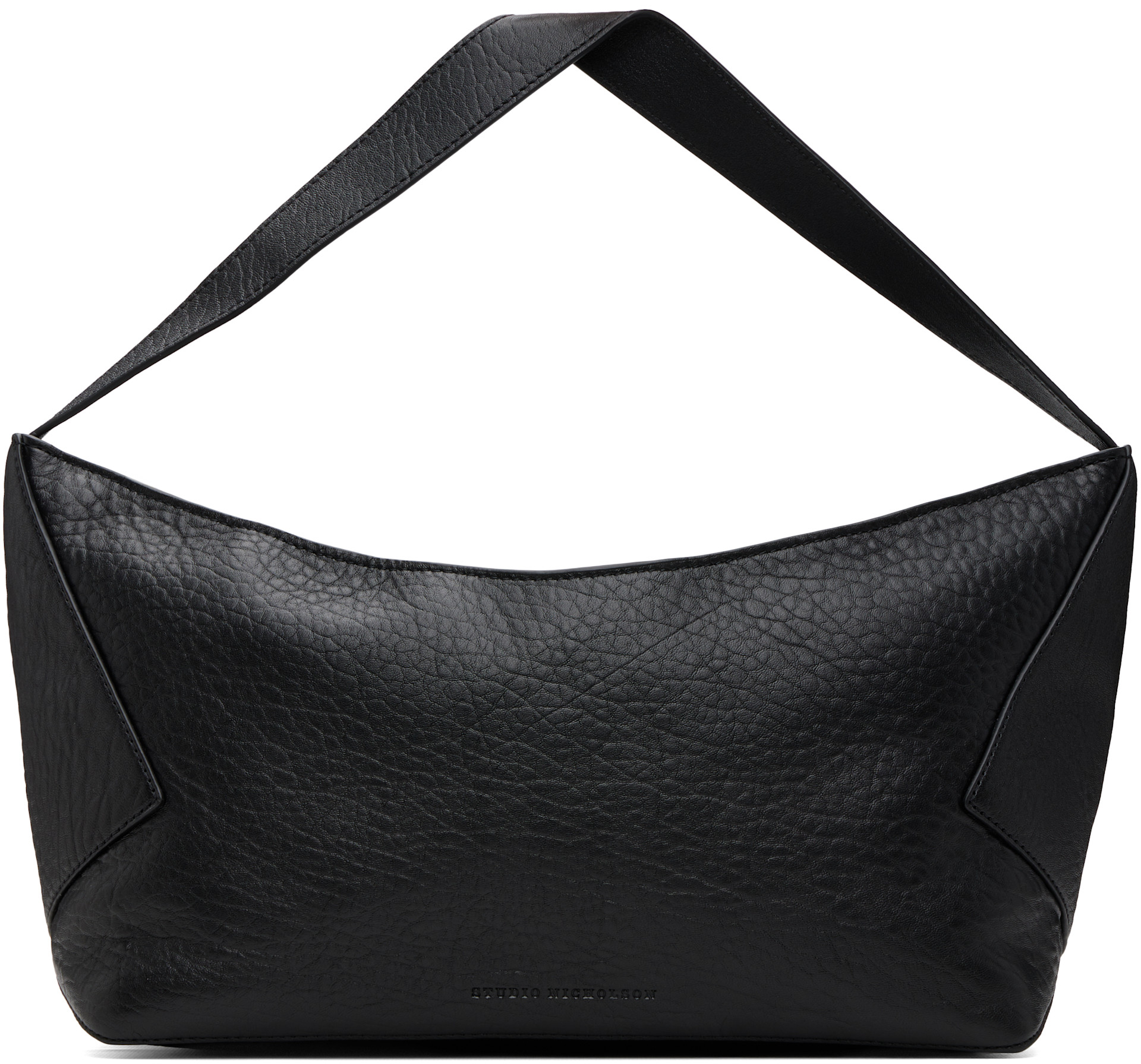 Studio Nicholson: Black Hagu Leather Bag | SSENSE Argentina