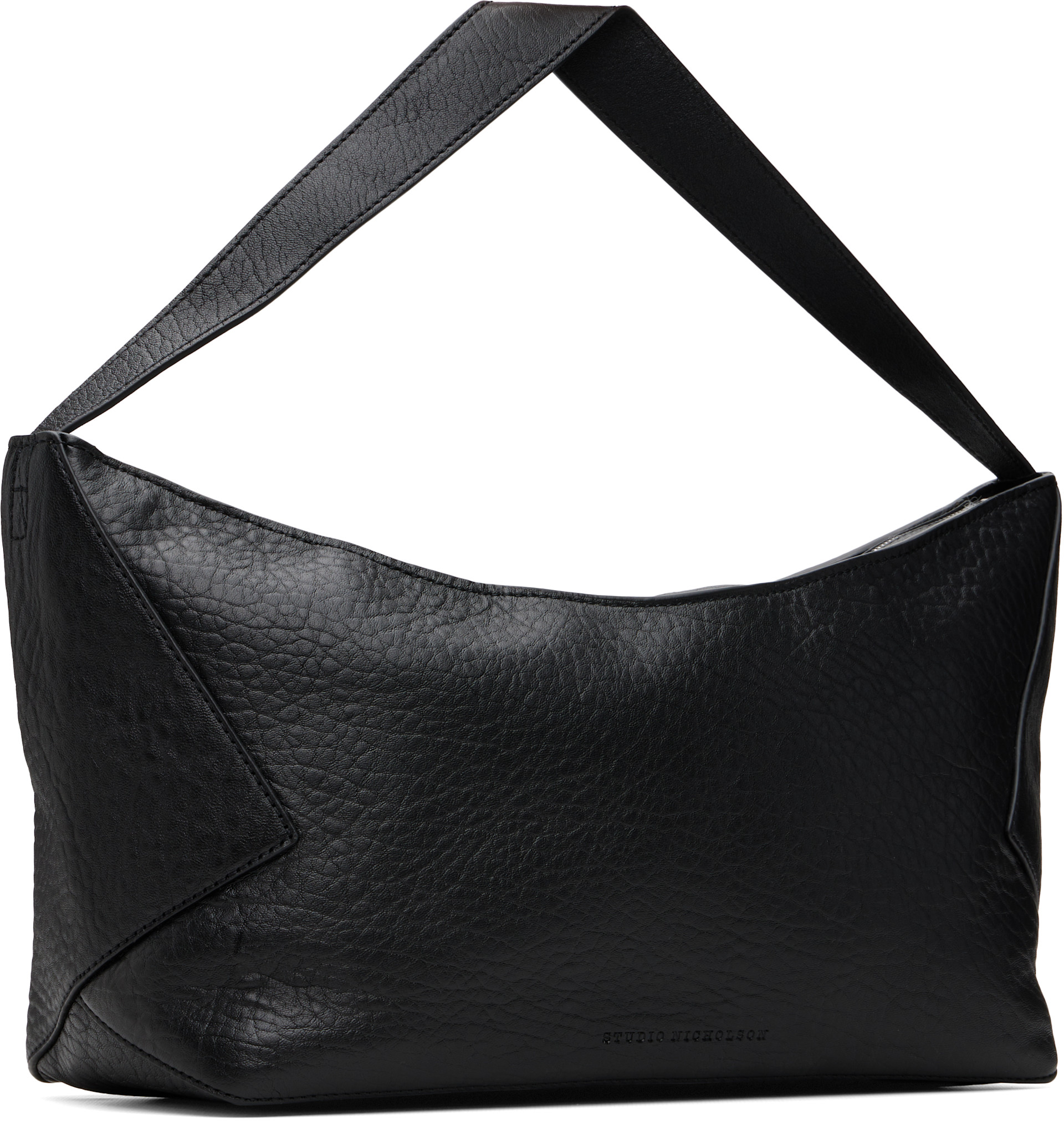 Studio Nicholson: Black Hagu Leather Bag | SSENSE