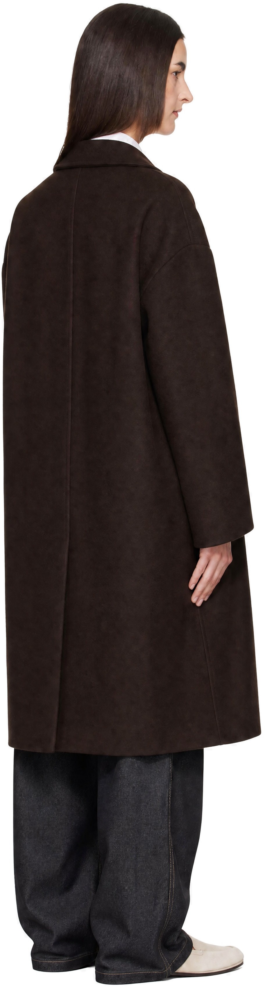 Studio Nicholson - Brown Ria Wool Coat