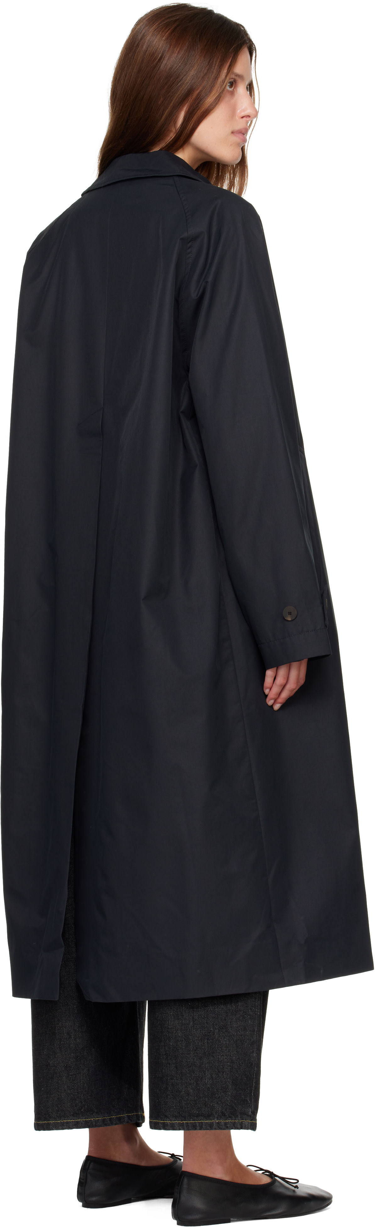 Studio Nicholson: ネイビー Holin Technical Cotton トレンチコート