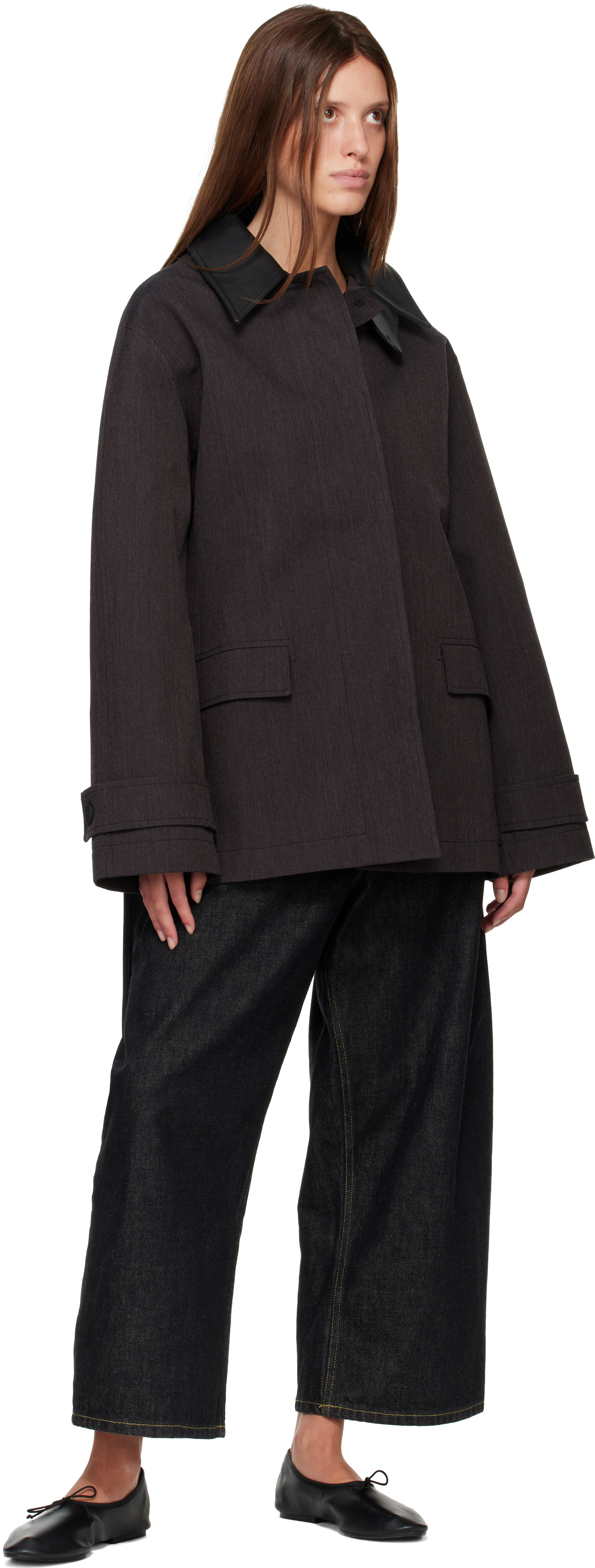 Studio Nicholson - Jean ample Chalco noir